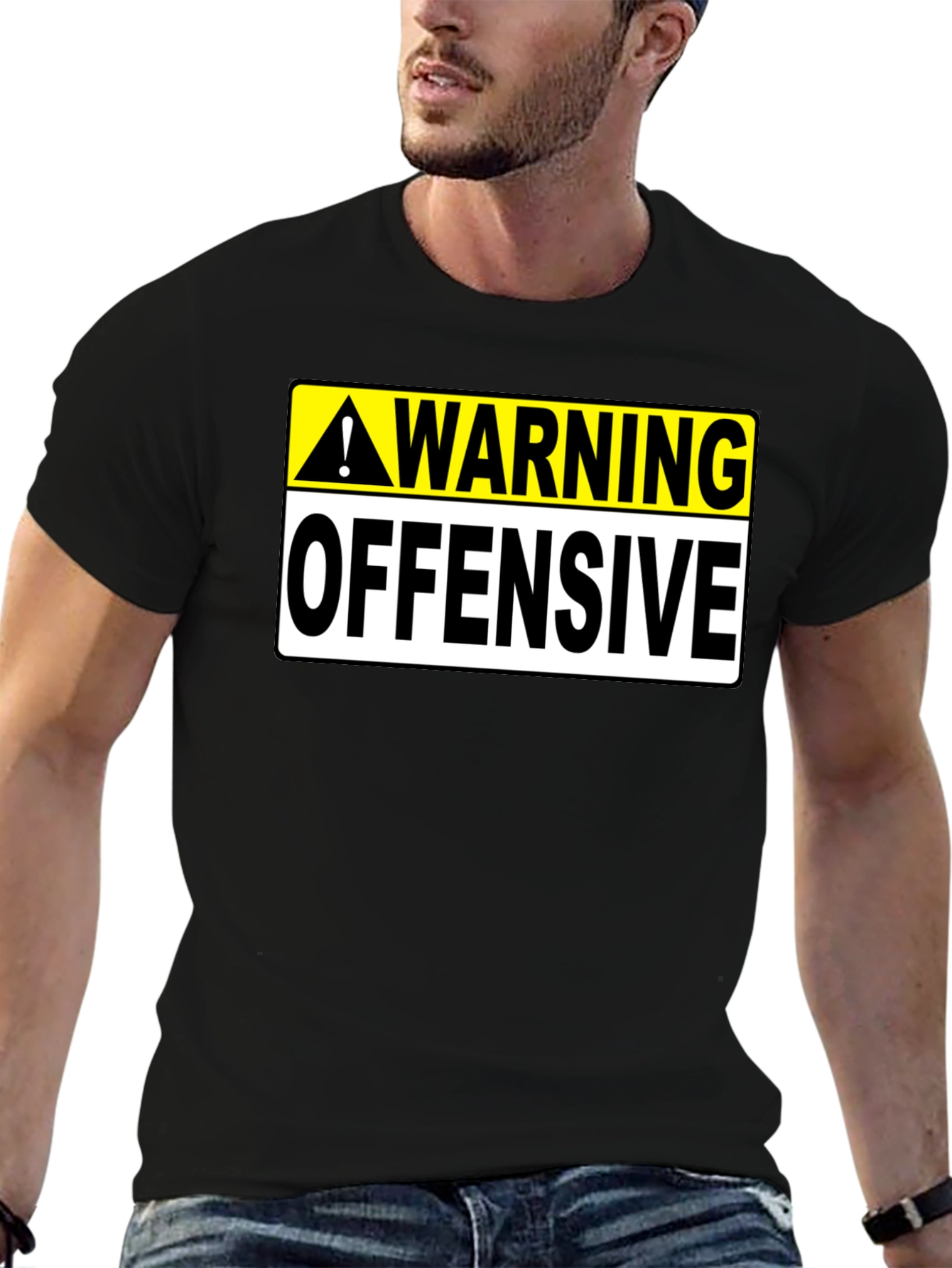 Warning Offensive Graphic T-Shirt