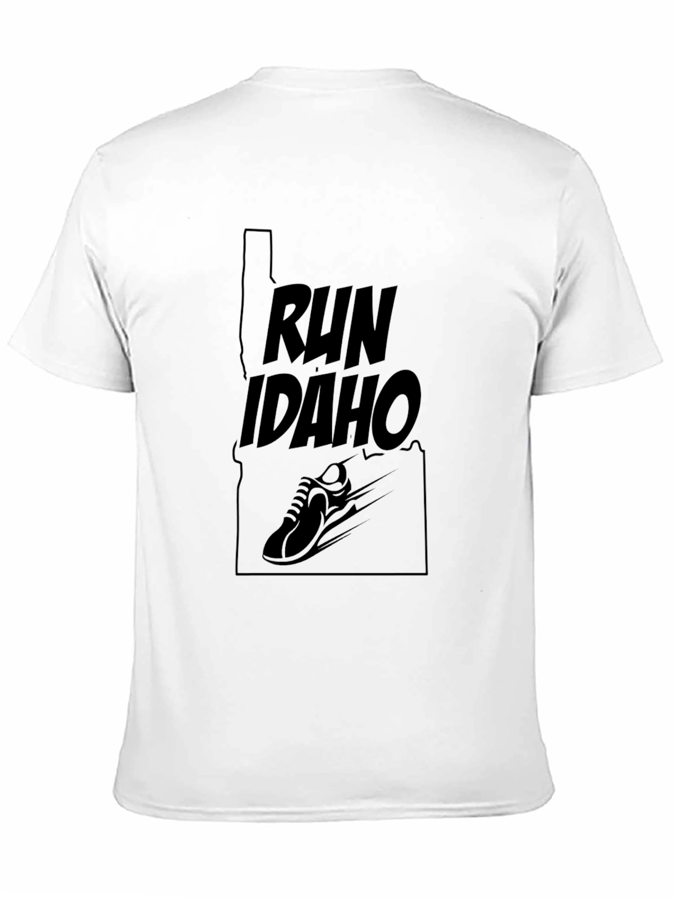 Run Idaho Black T-Shirt - State Pride