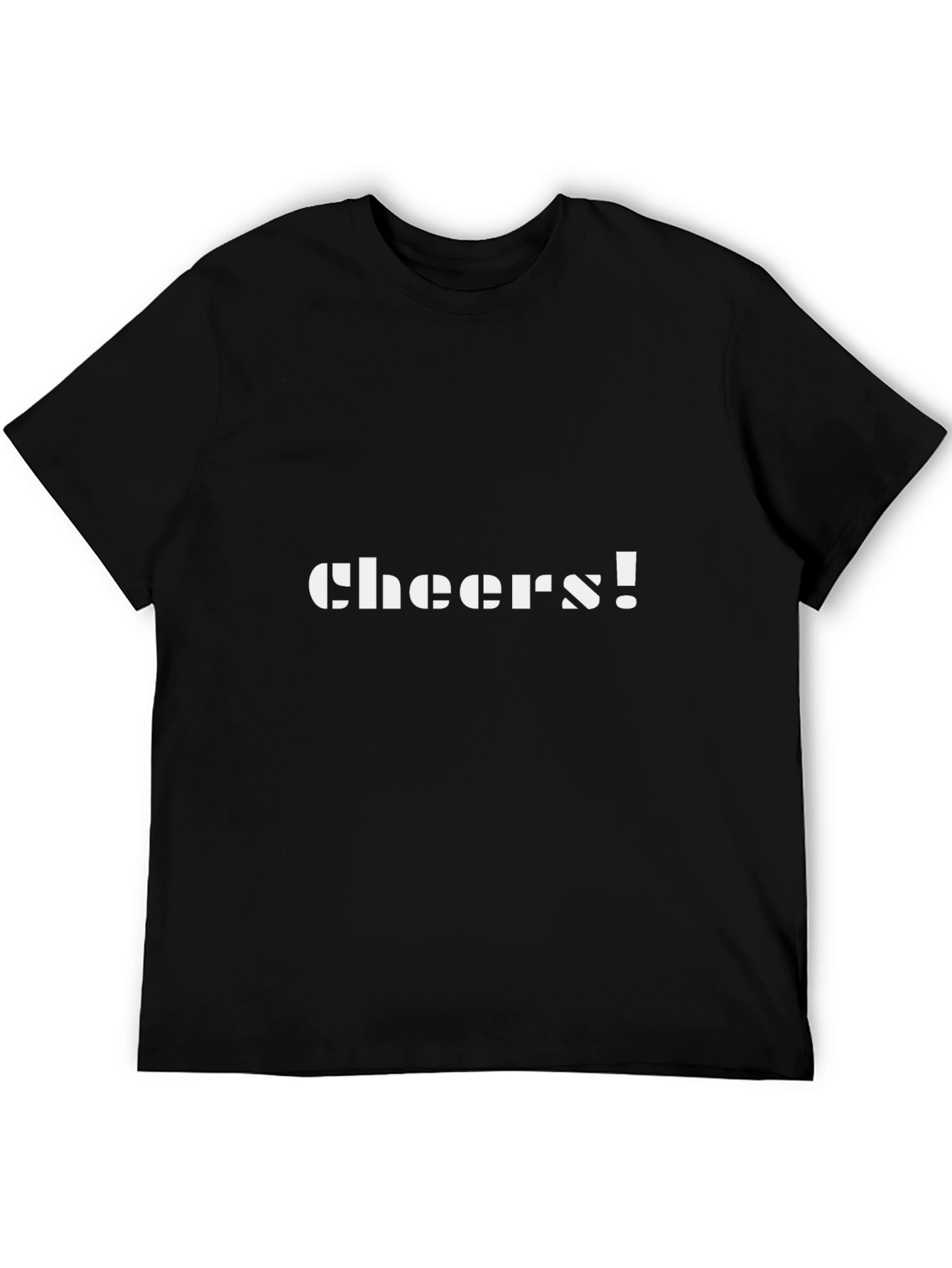 Cheers! Graphic T-Shirt -  Black Short Sleeve Tee