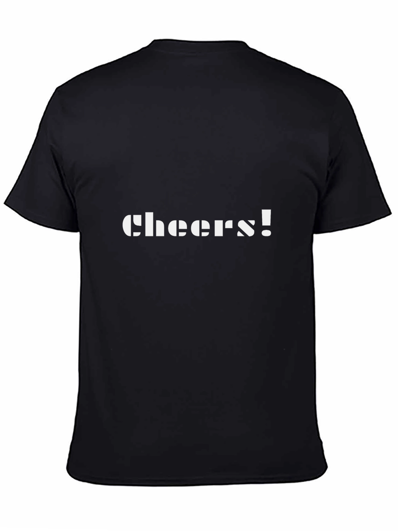 Cheers! Graphic T-Shirt -  Black Short Sleeve Tee