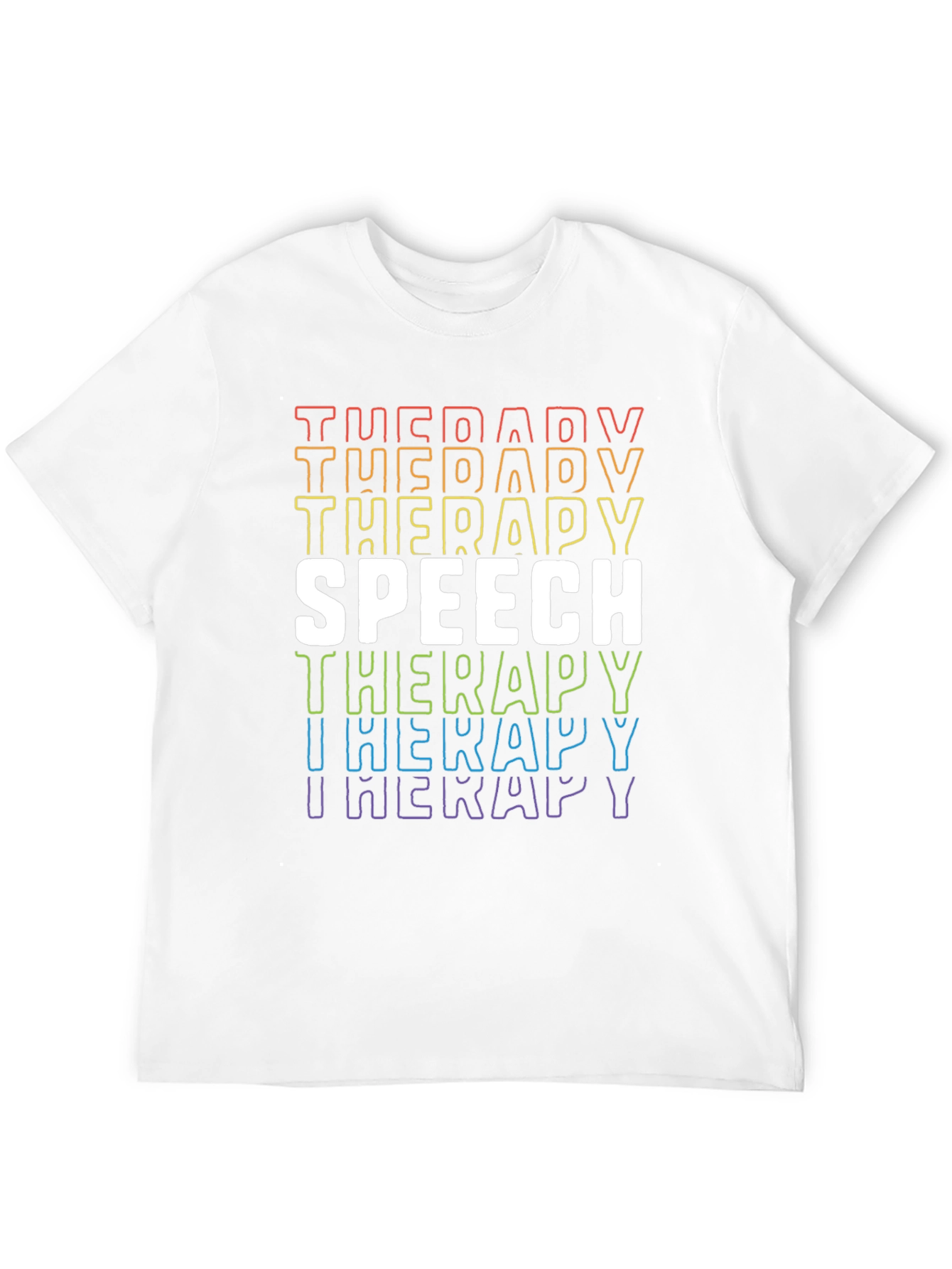 Speech Therapy Rainbow Pride T-Shirt