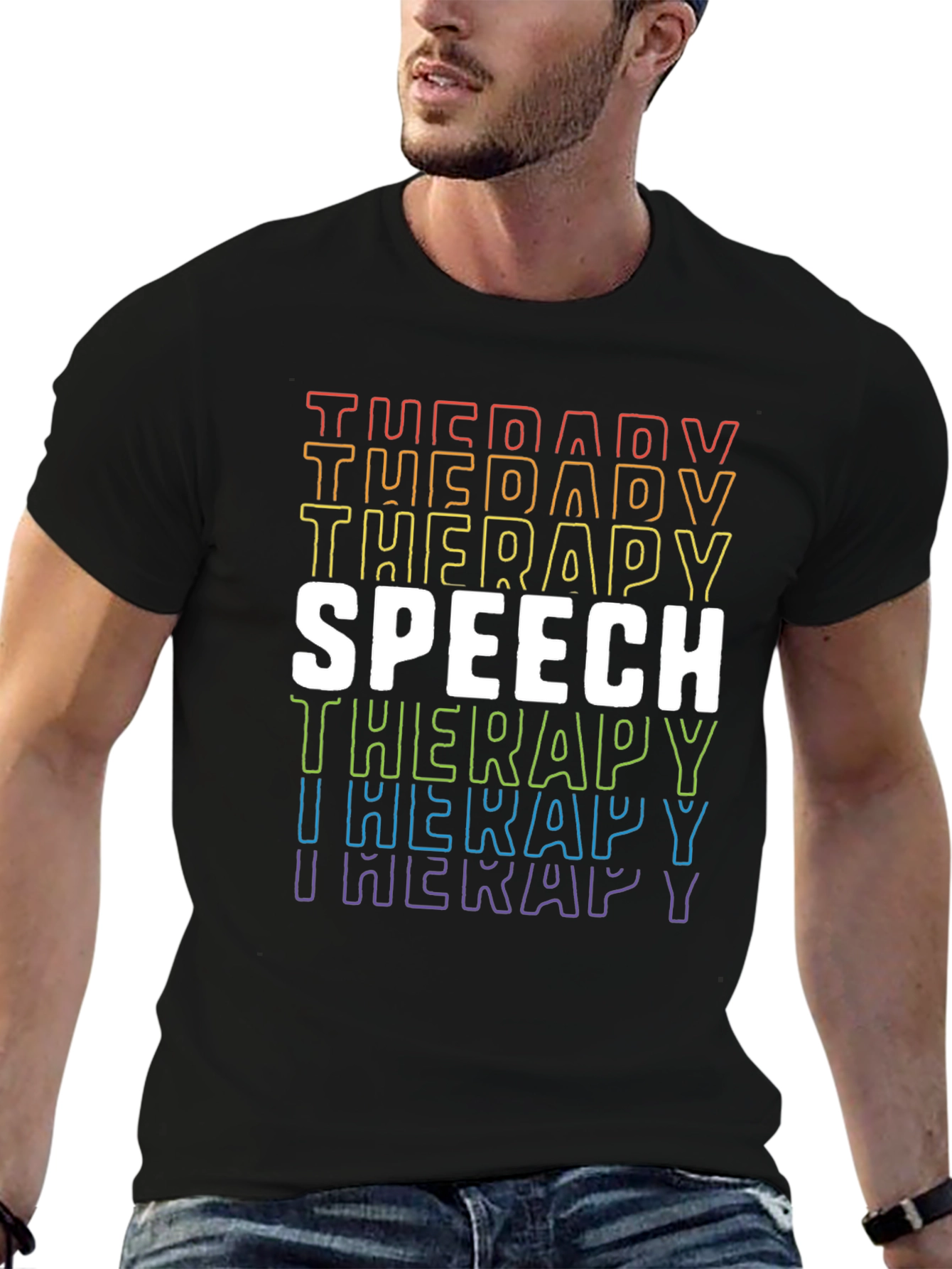 Speech Therapy Rainbow Pride T-Shirt