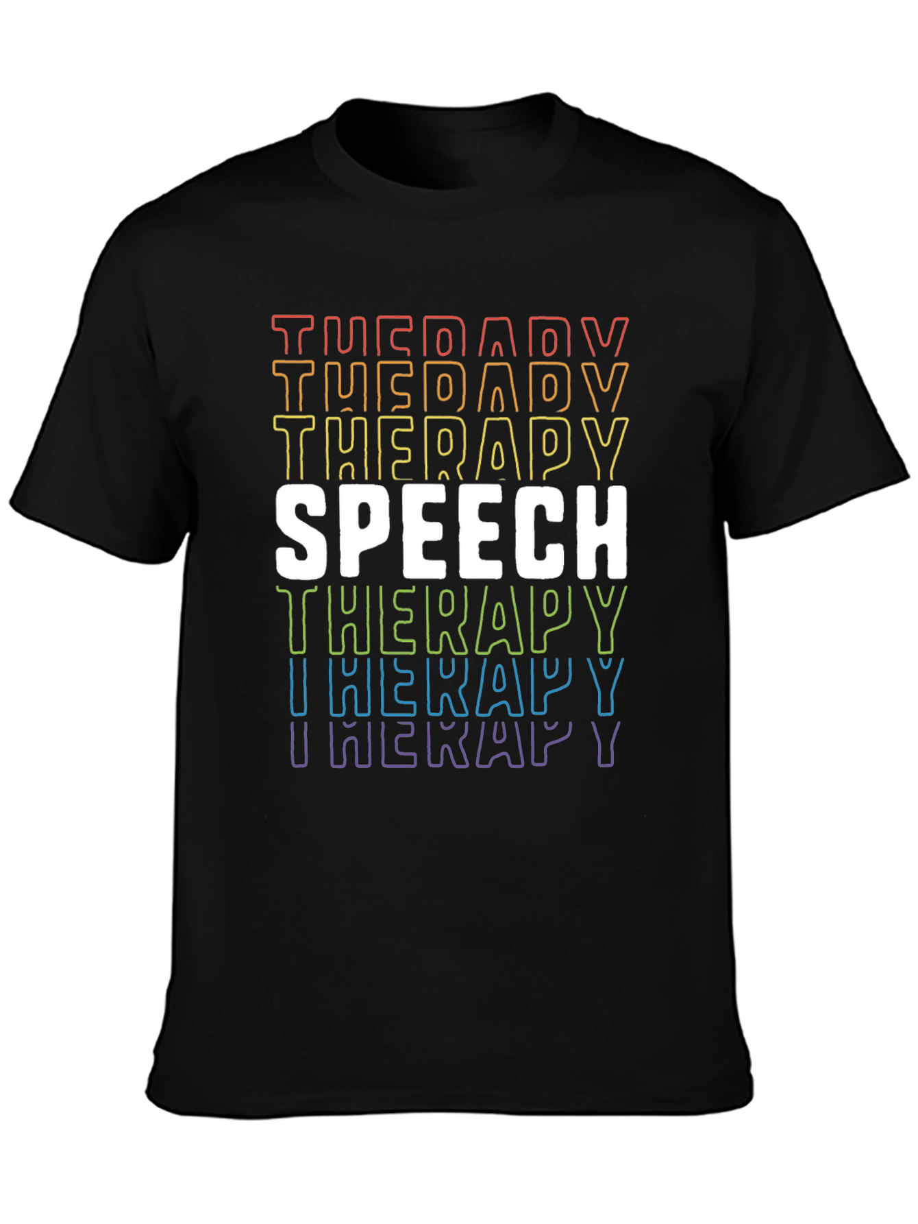 Speech Therapy Rainbow Pride T-Shirt