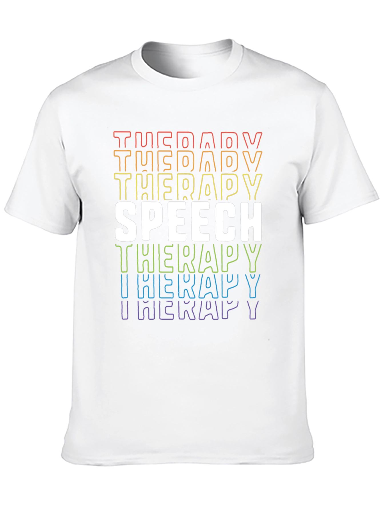 Speech Therapy Rainbow Pride T-Shirt