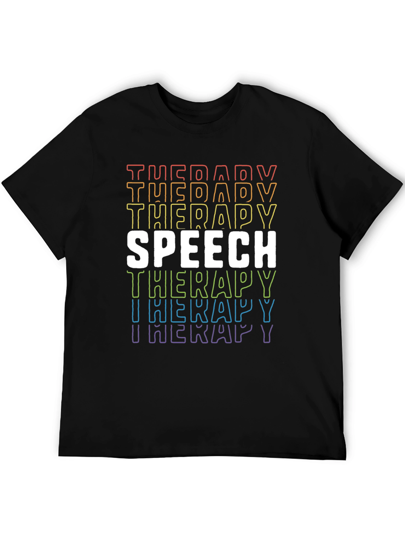 Speech Therapy Rainbow Pride T-Shirt