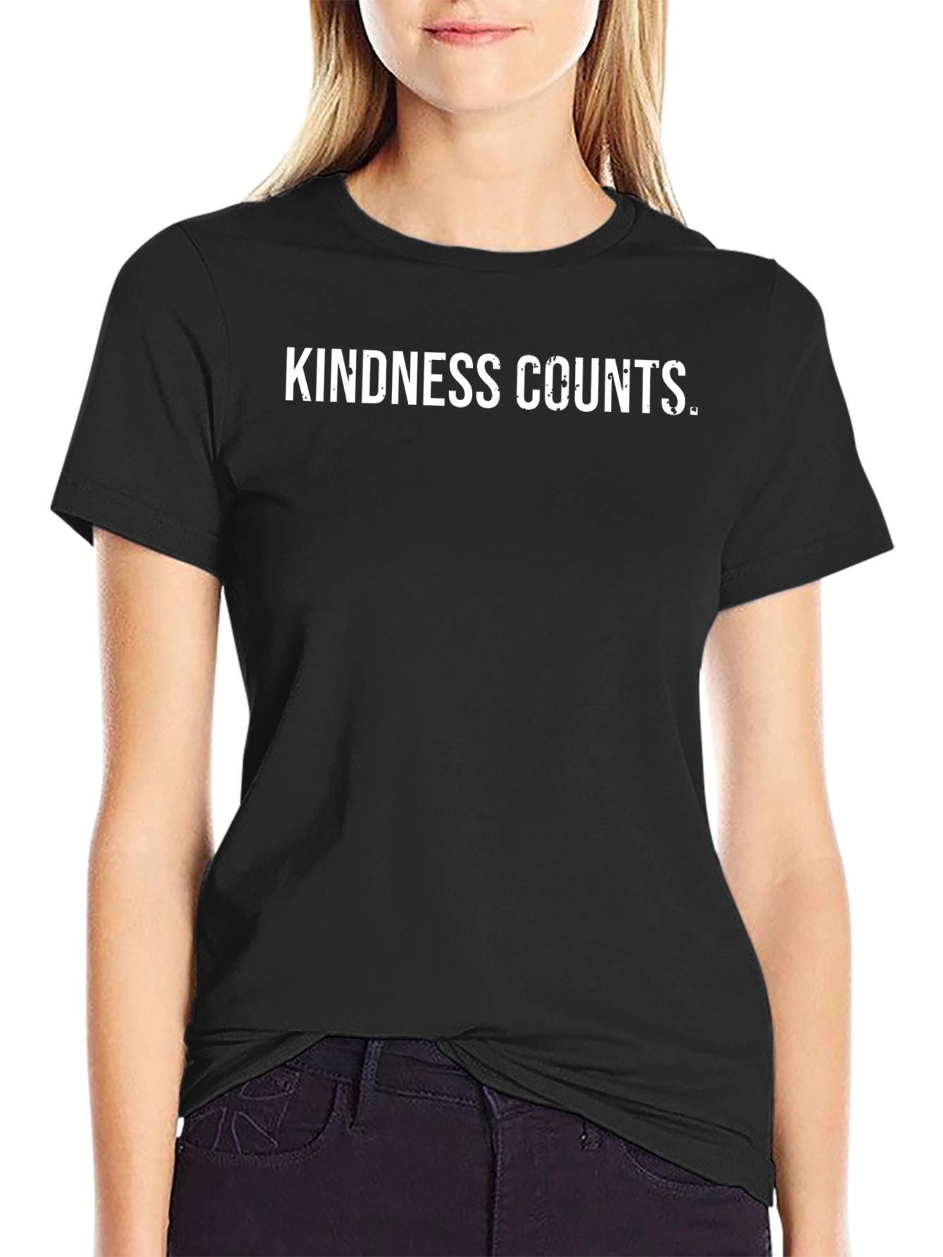 Kindness Counts Black Graphic Tee - Mens