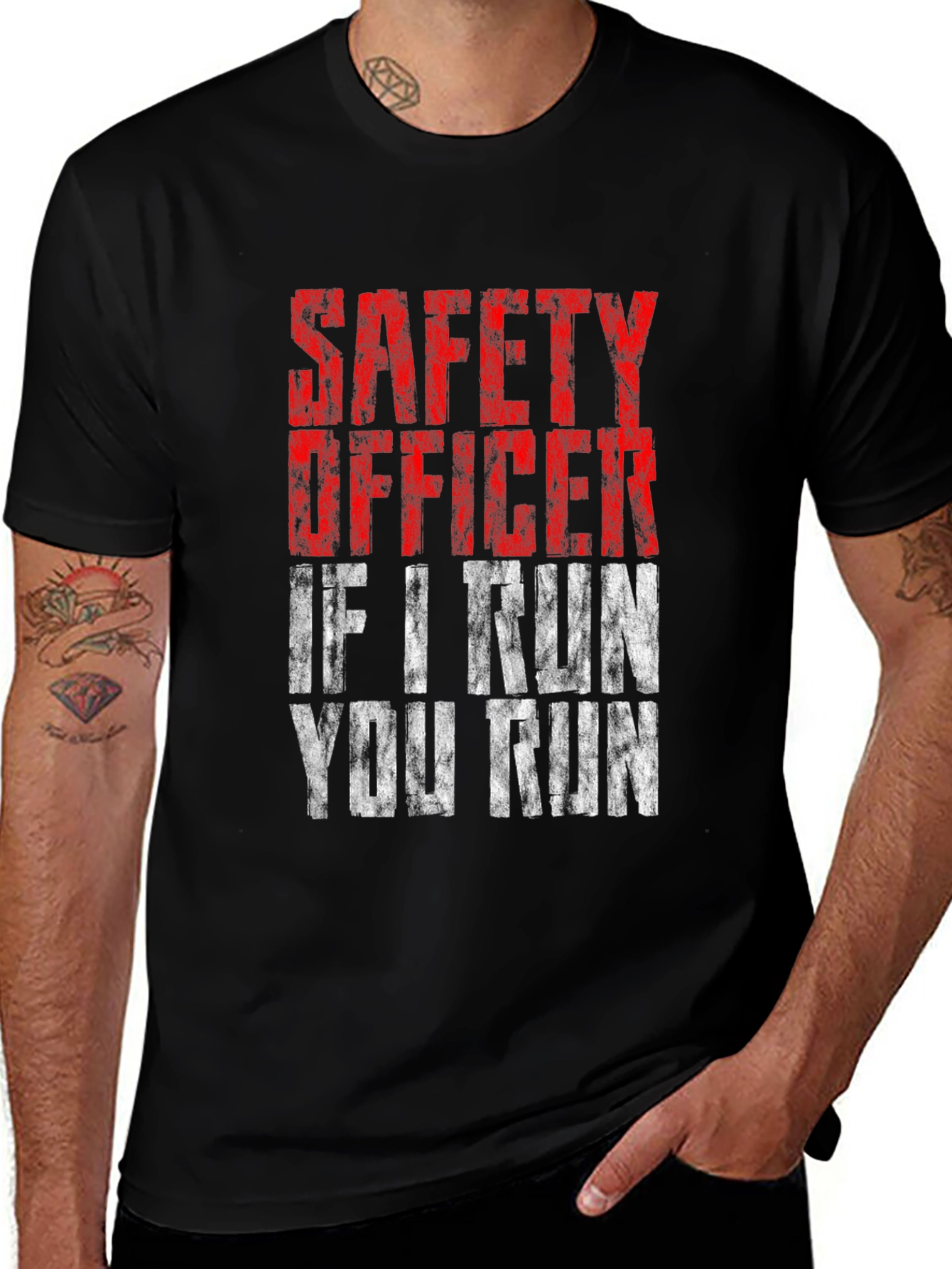 Safety Officer - If I Run You Run T-Shirt
