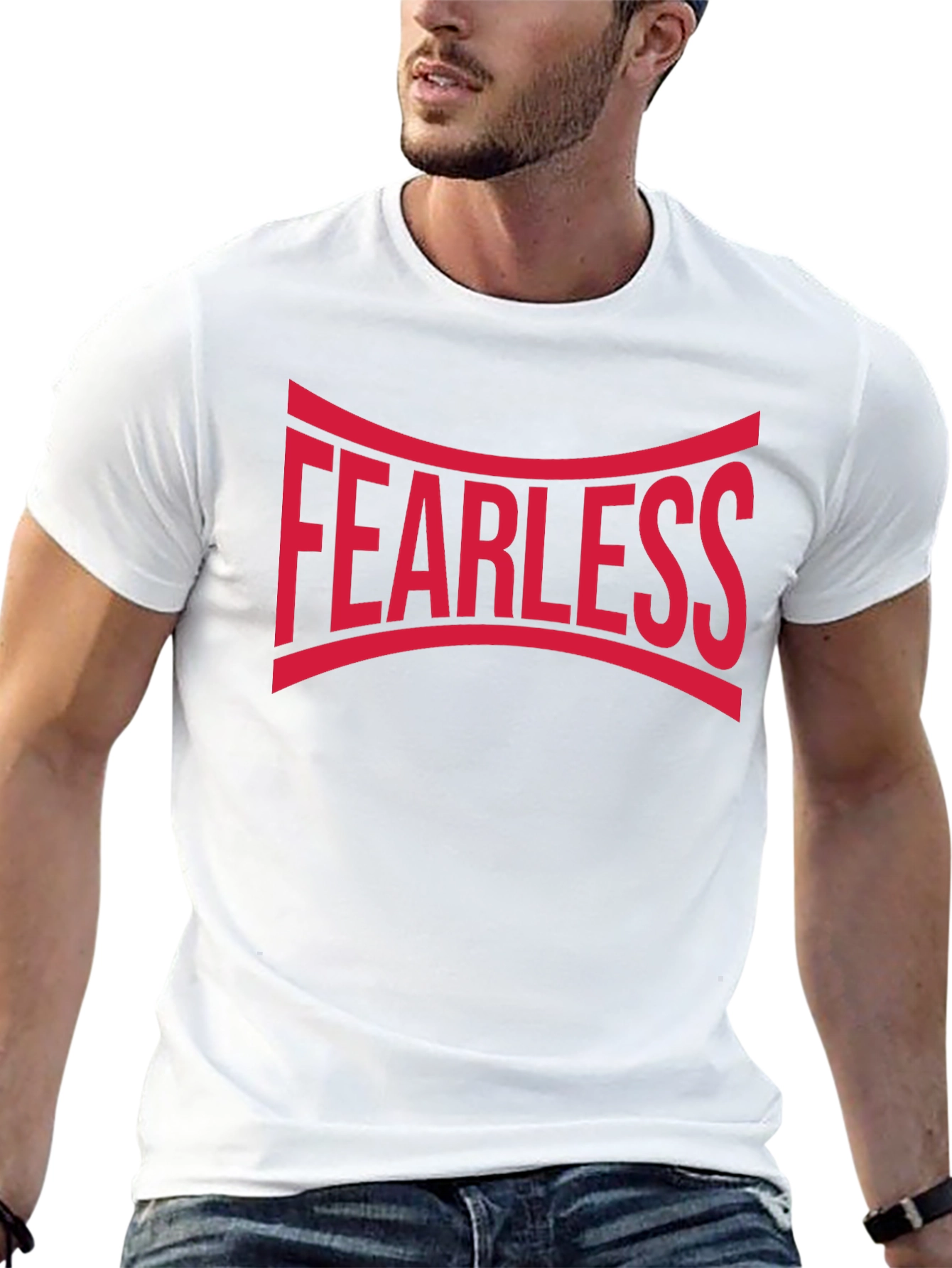 Fearless Graphic Tee - Black Cotton Blend
