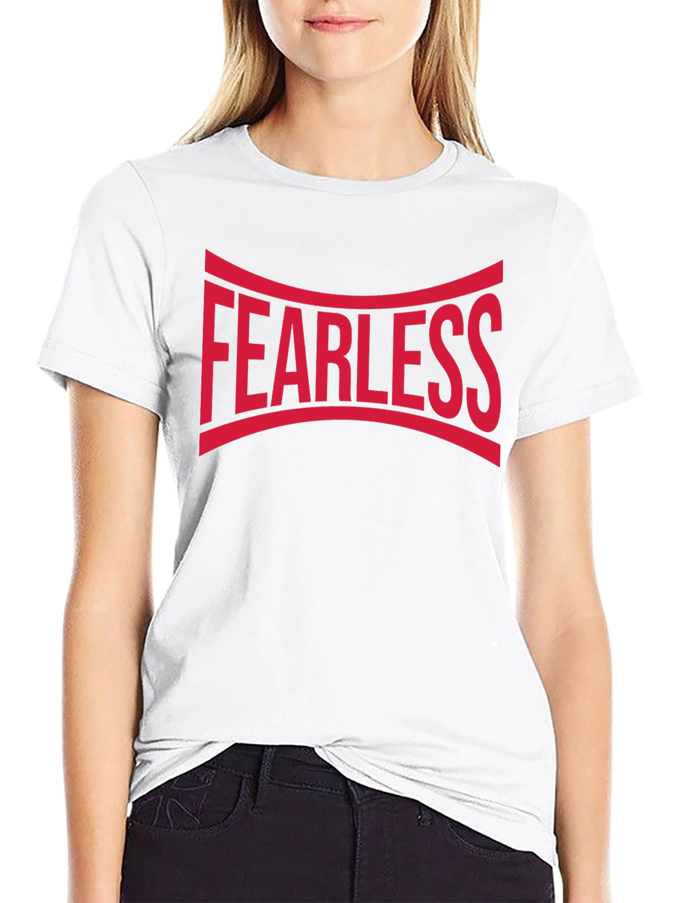 Fearless Graphic Tee - Black Cotton Blend