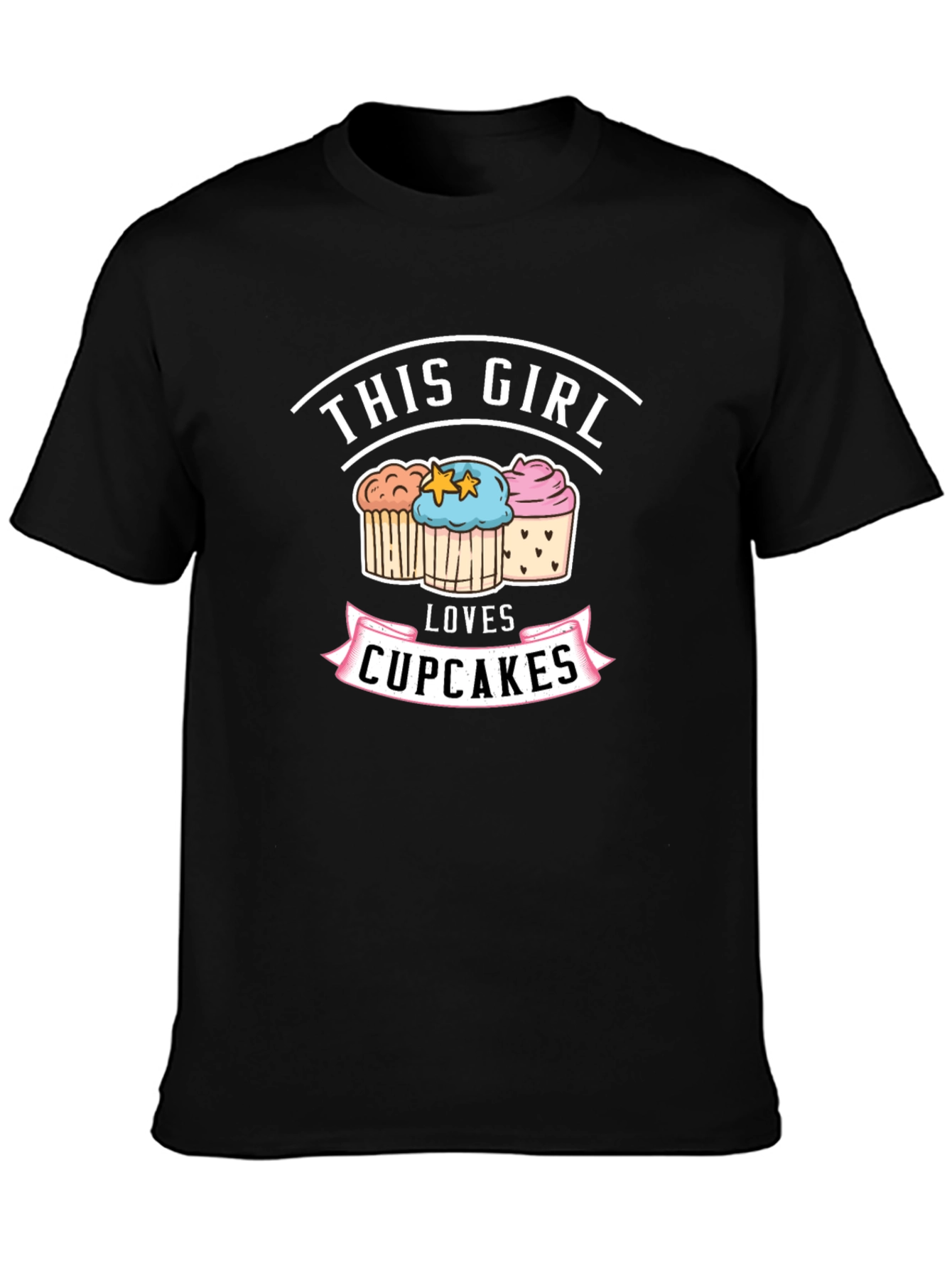This Girl Loves Cupcakes Graphic T-Shirt