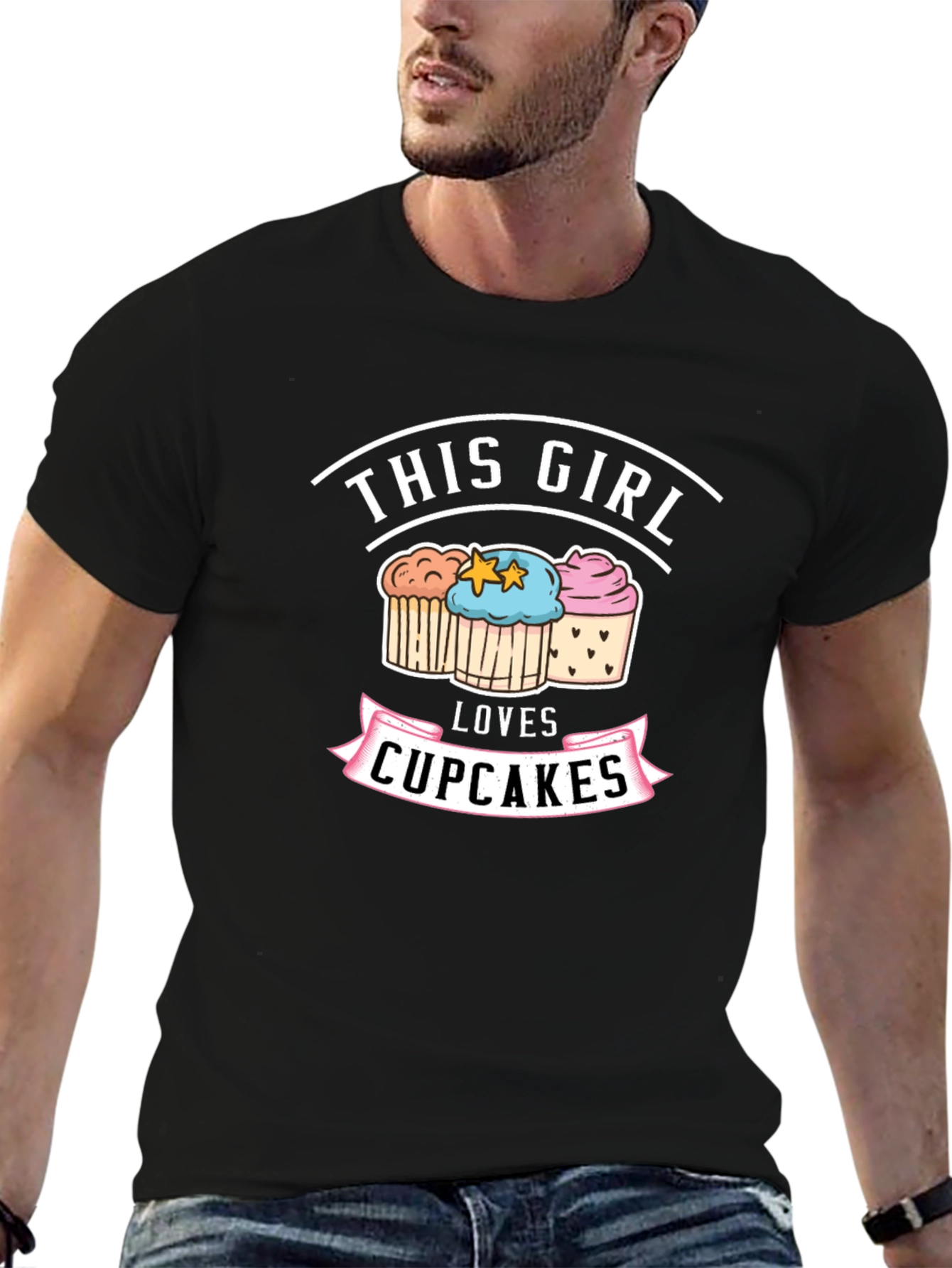 This Girl Loves Cupcakes Graphic T-Shirt