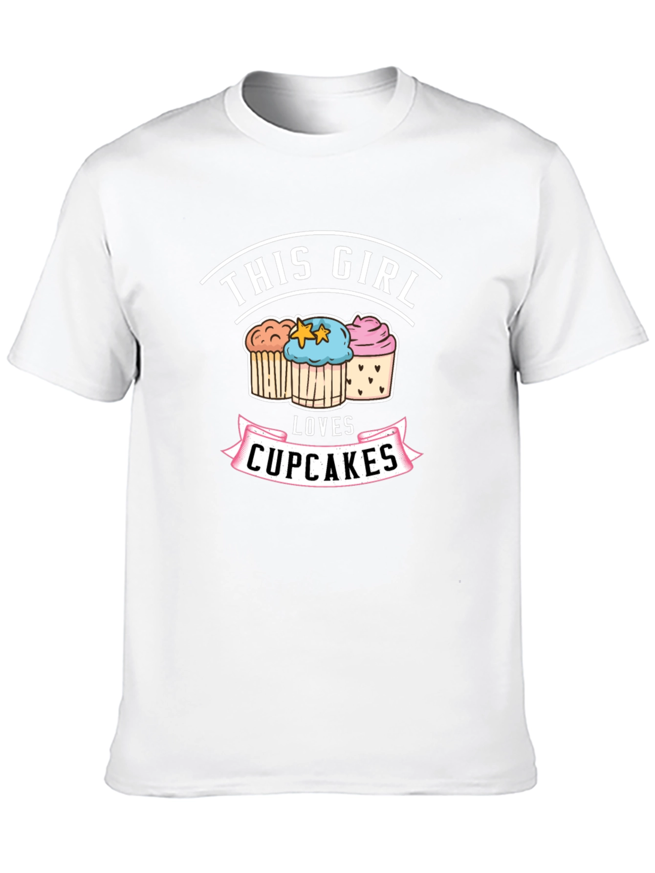 This Girl Loves Cupcakes Graphic T-Shirt