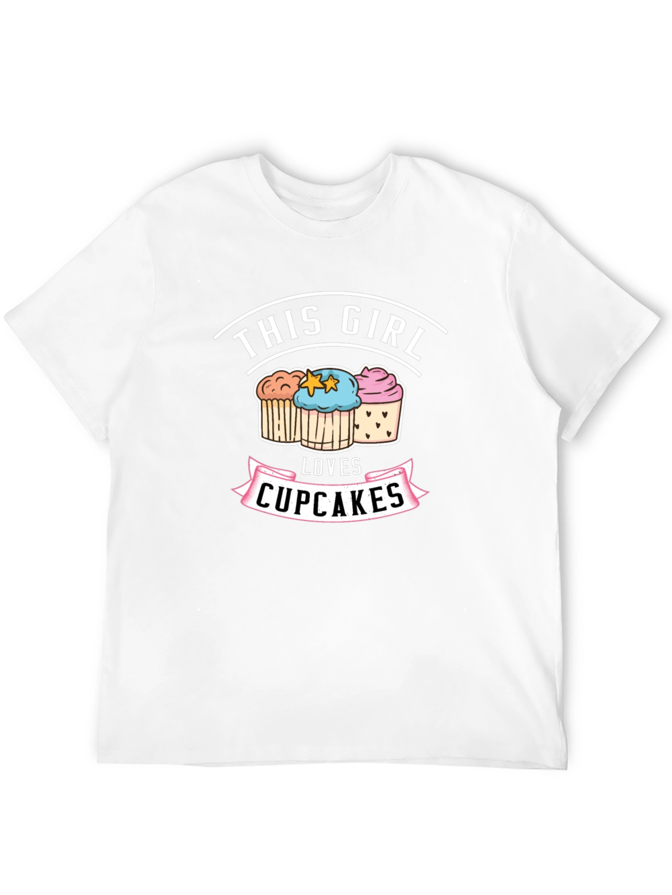 This Girl Loves Cupcakes Graphic T-Shirt