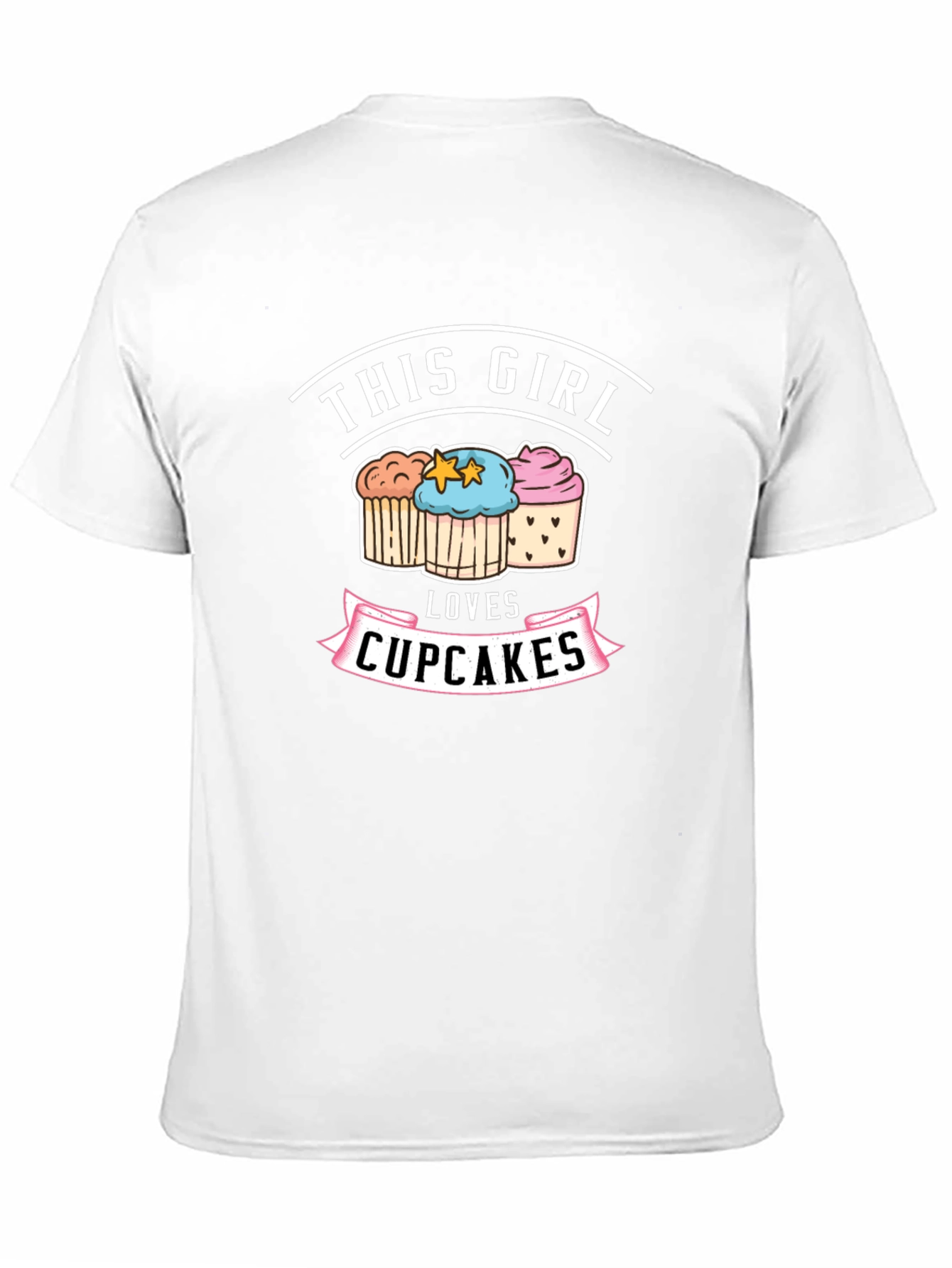 This Girl Loves Cupcakes Graphic T-Shirt