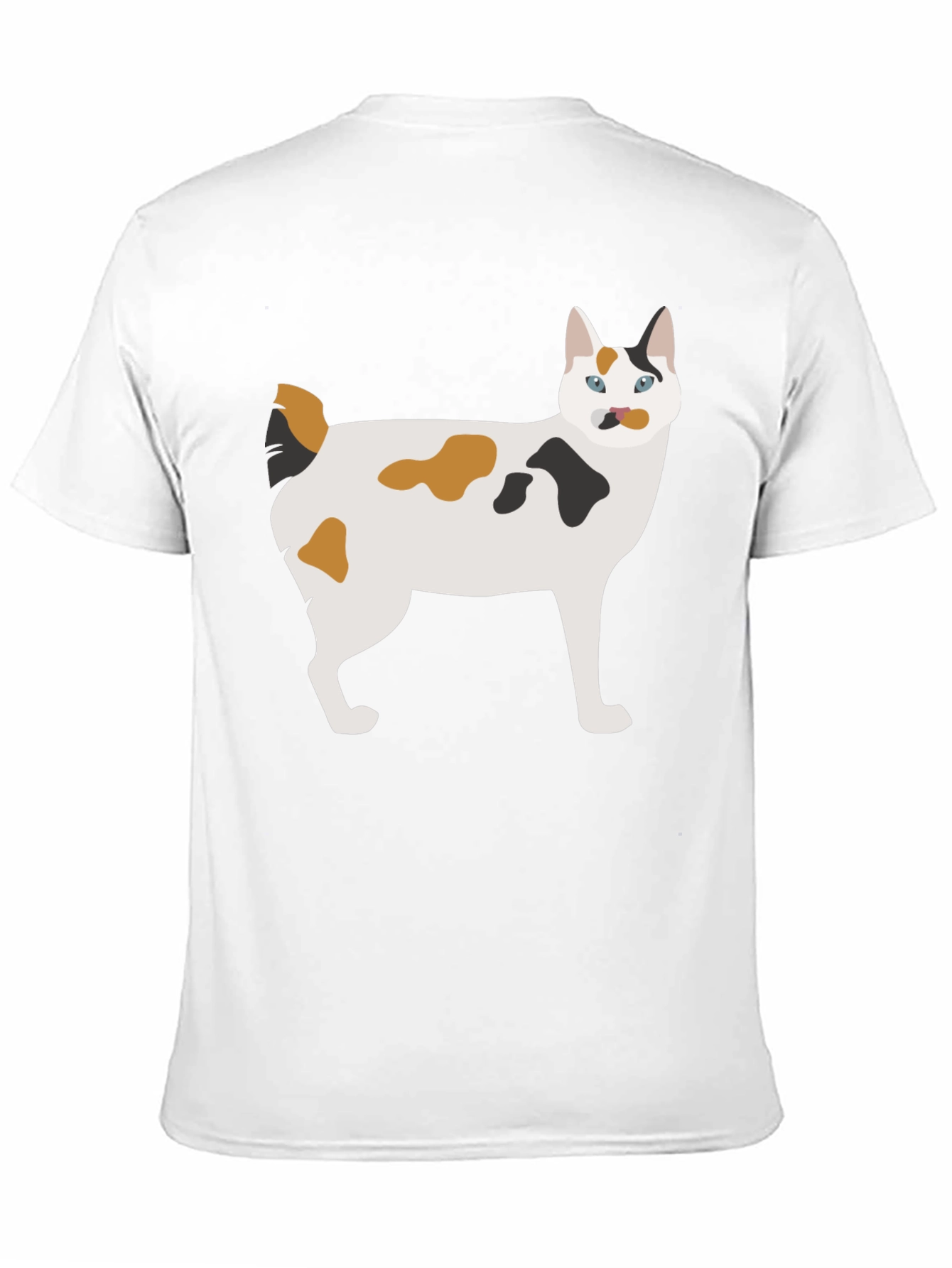 Maneki Neko Cat Graphic Tee - Black Cotton T-Shirt
