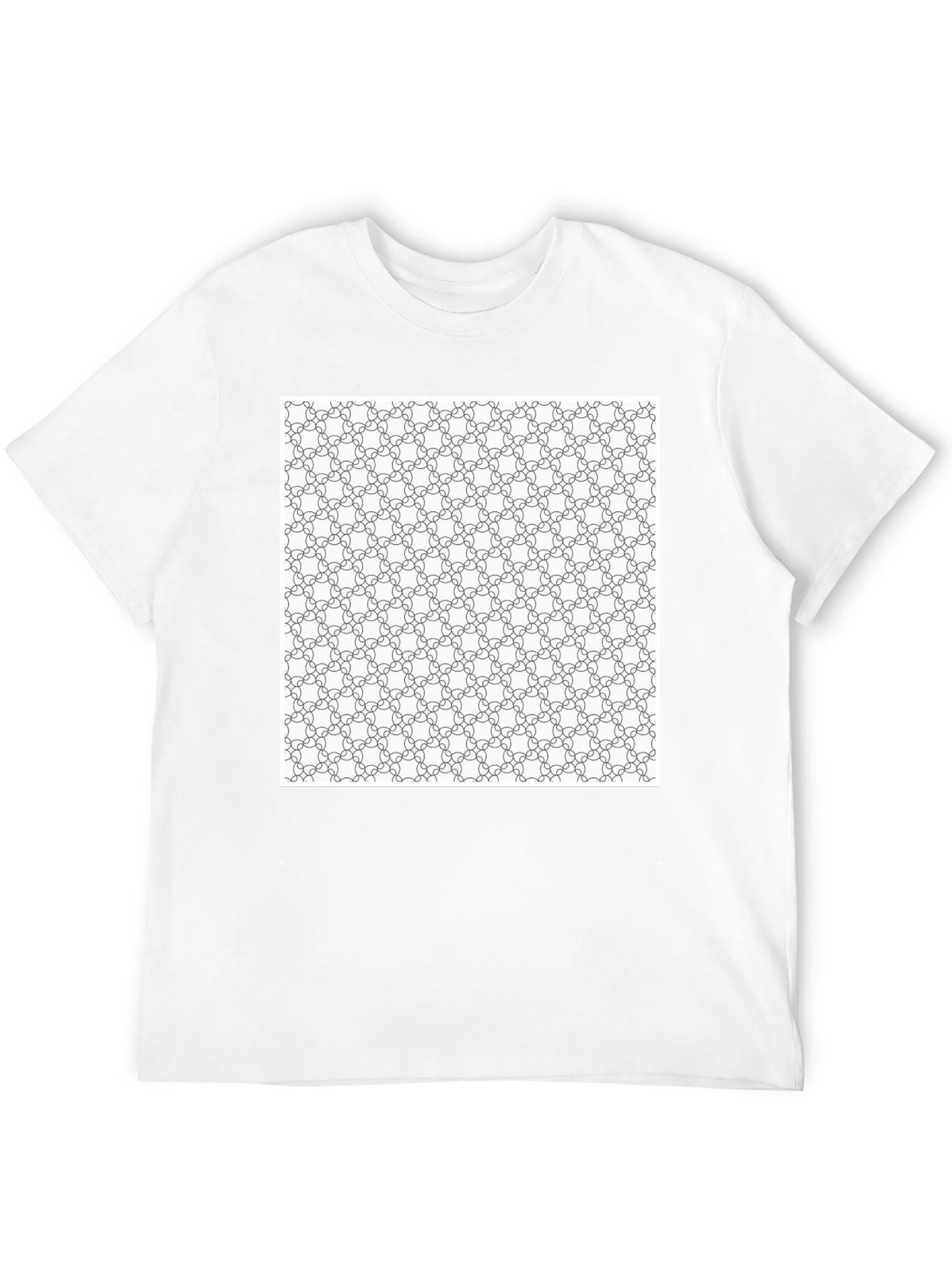 Geometric Pattern T-Shirt - Modern Design