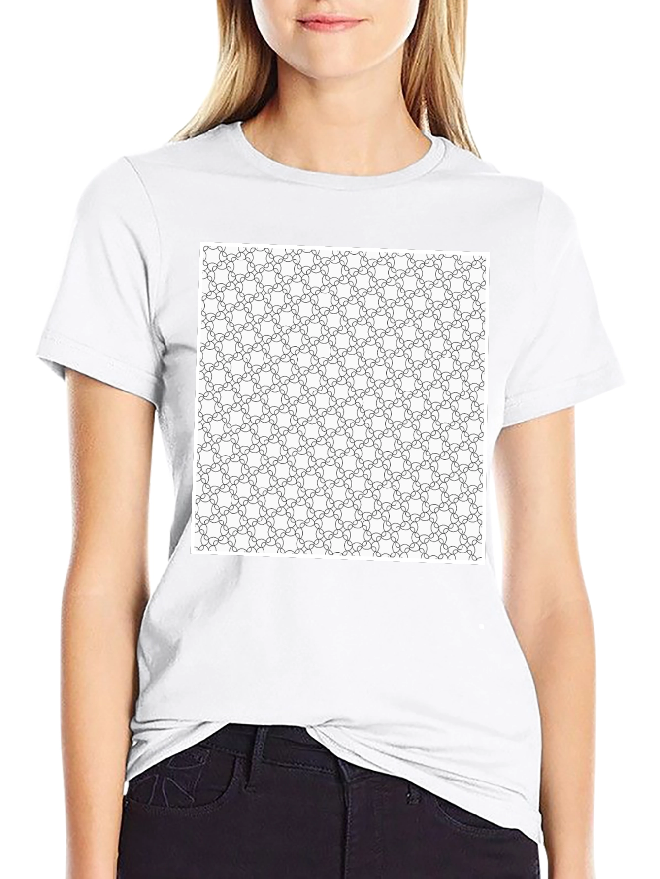 Geometric Pattern T-Shirt - Modern Design