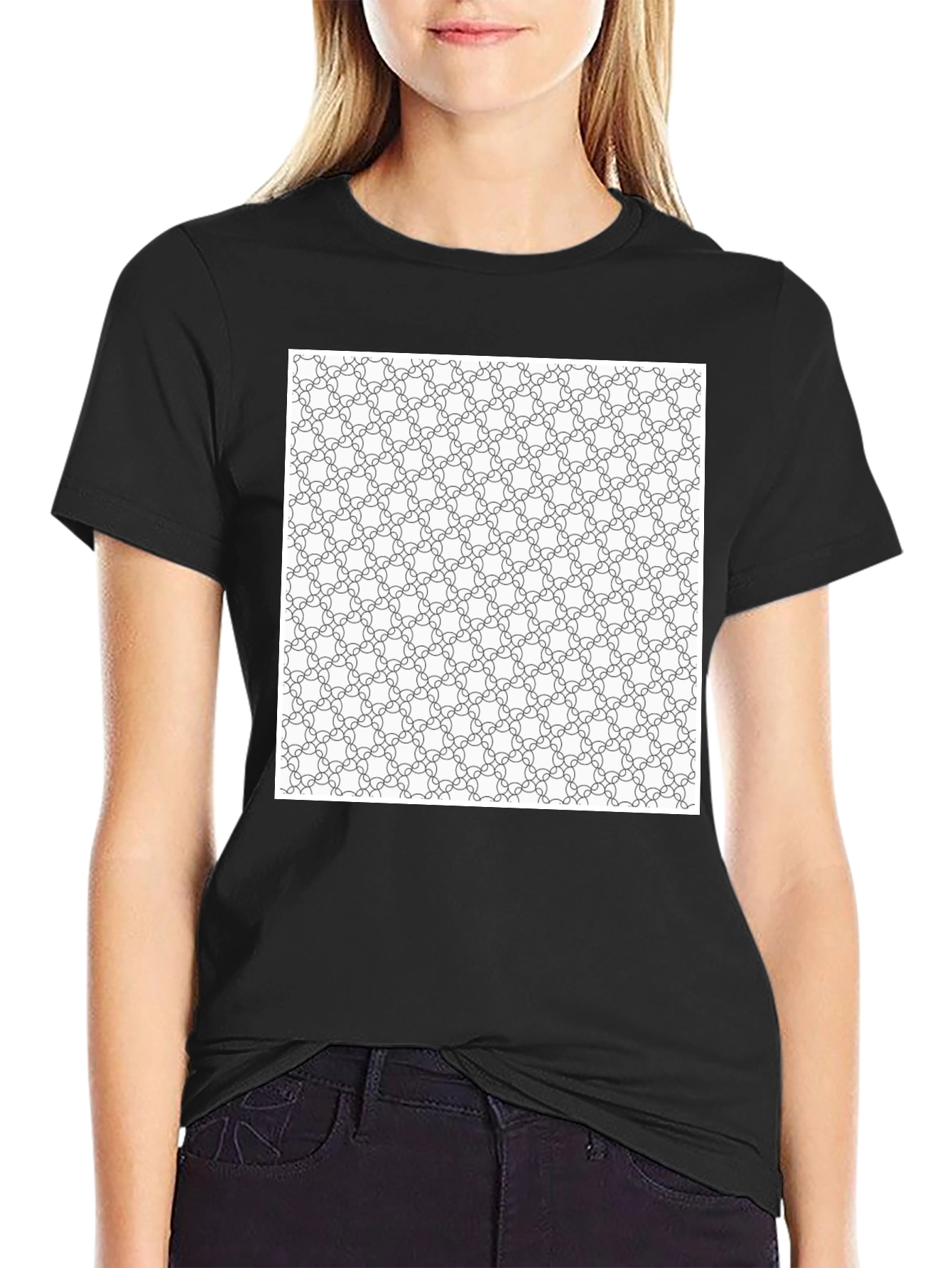 Geometric Pattern T-Shirt - Modern Design