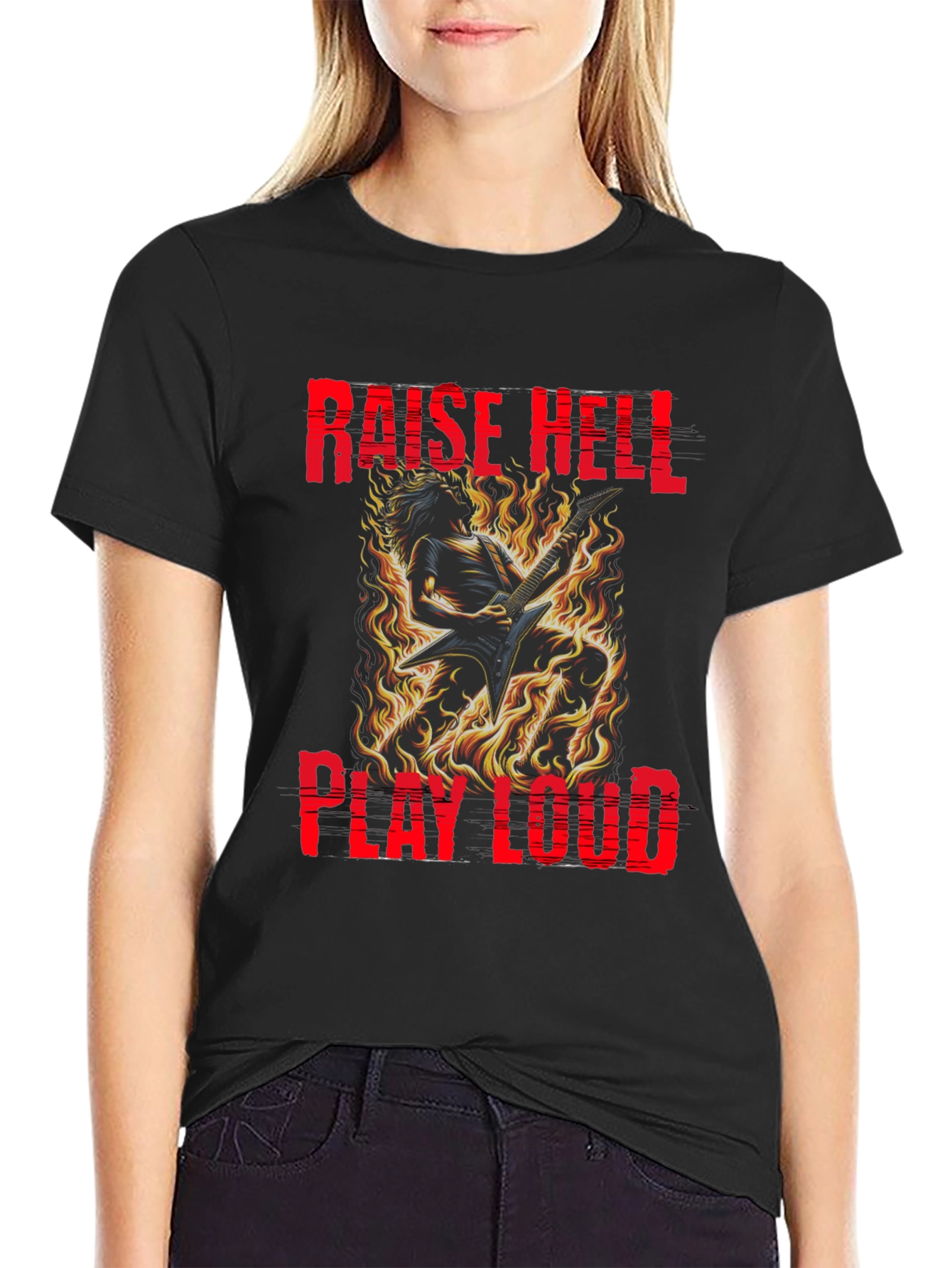 Raise Hell Play Loud Graphic Tee