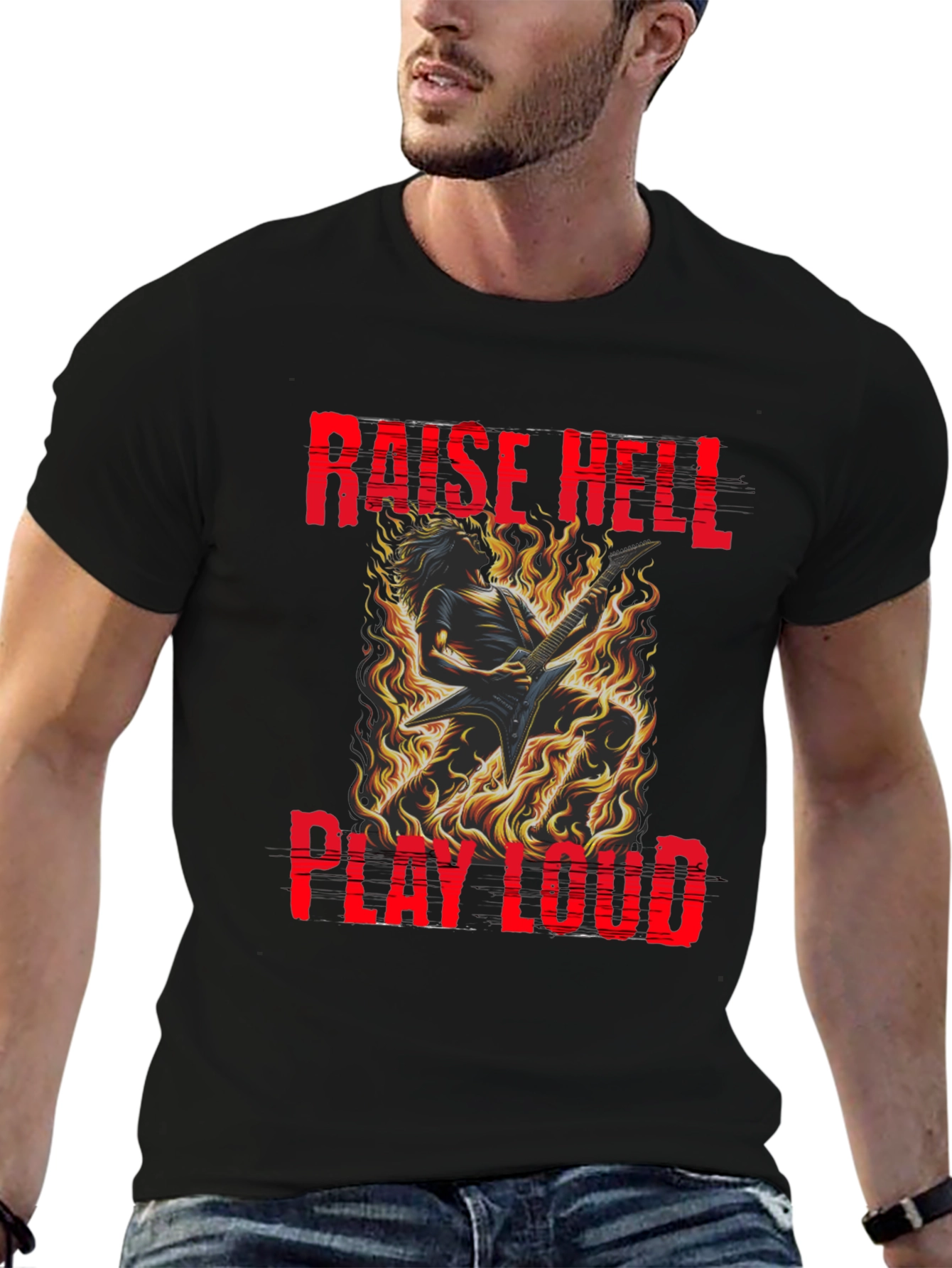 Raise Hell Play Loud Graphic Tee