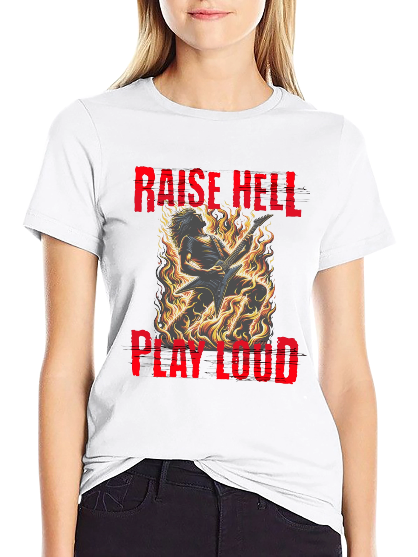 Raise Hell Play Loud Graphic Tee