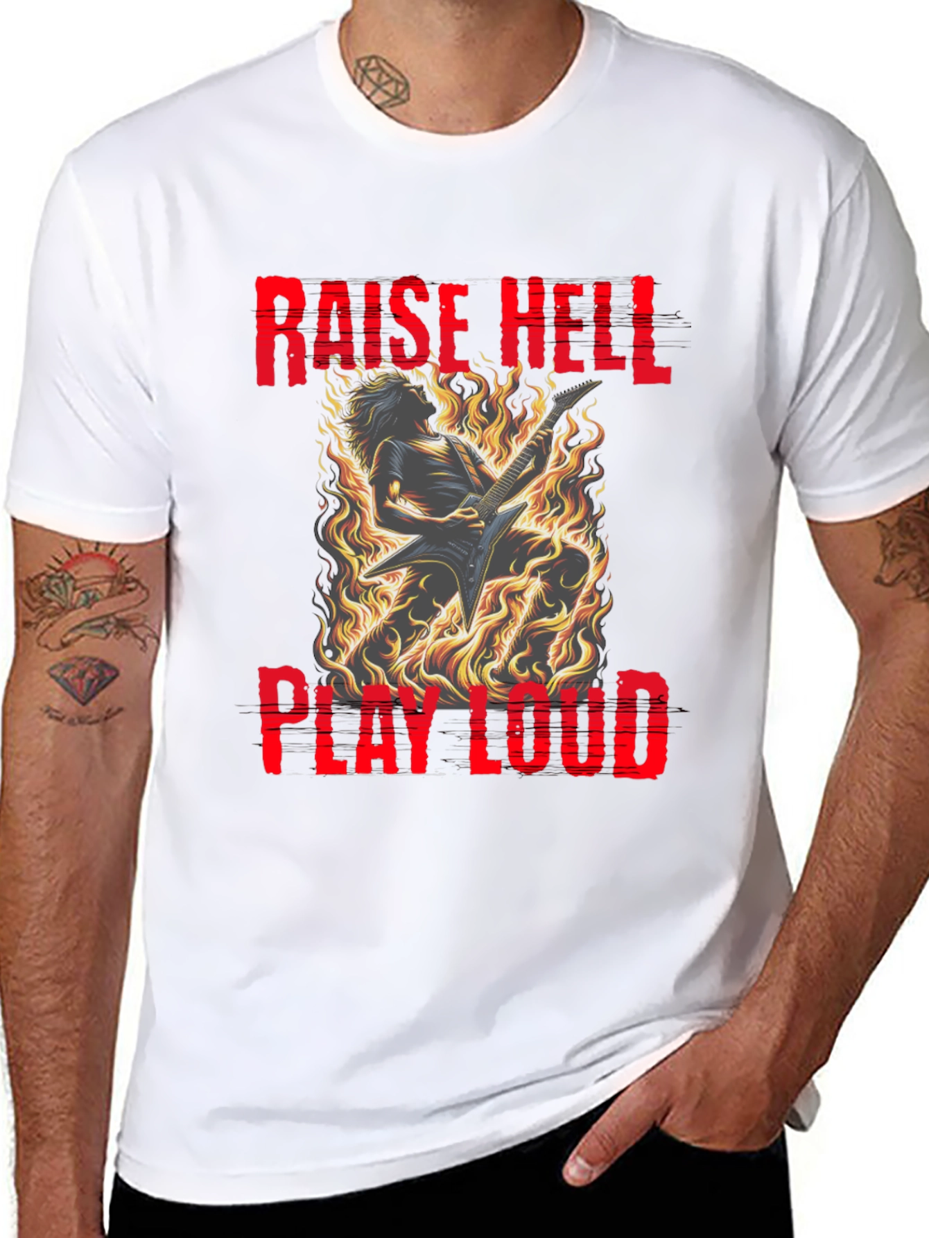 Raise Hell Play Loud Graphic Tee