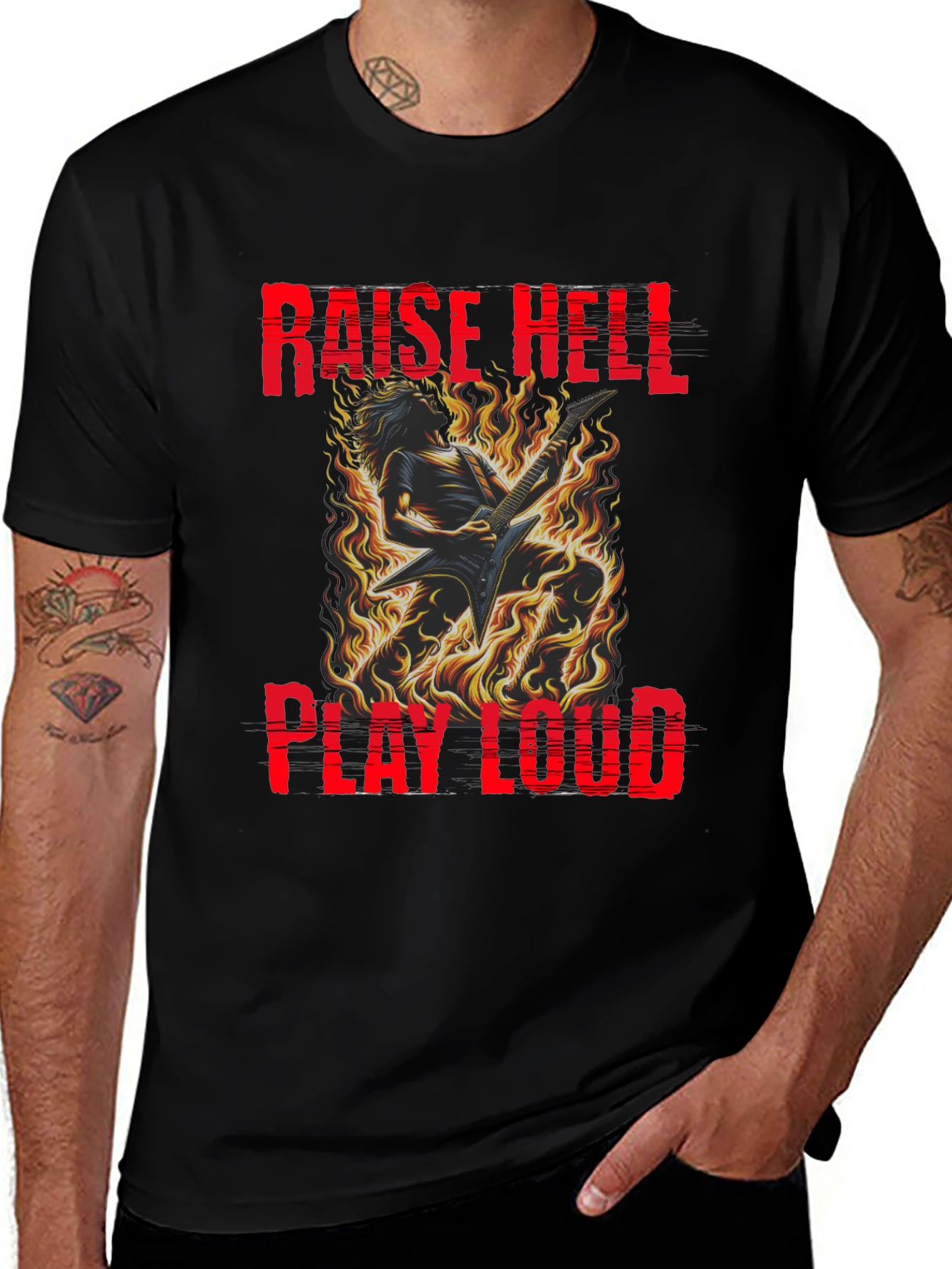 Raise Hell Play Loud Graphic Tee