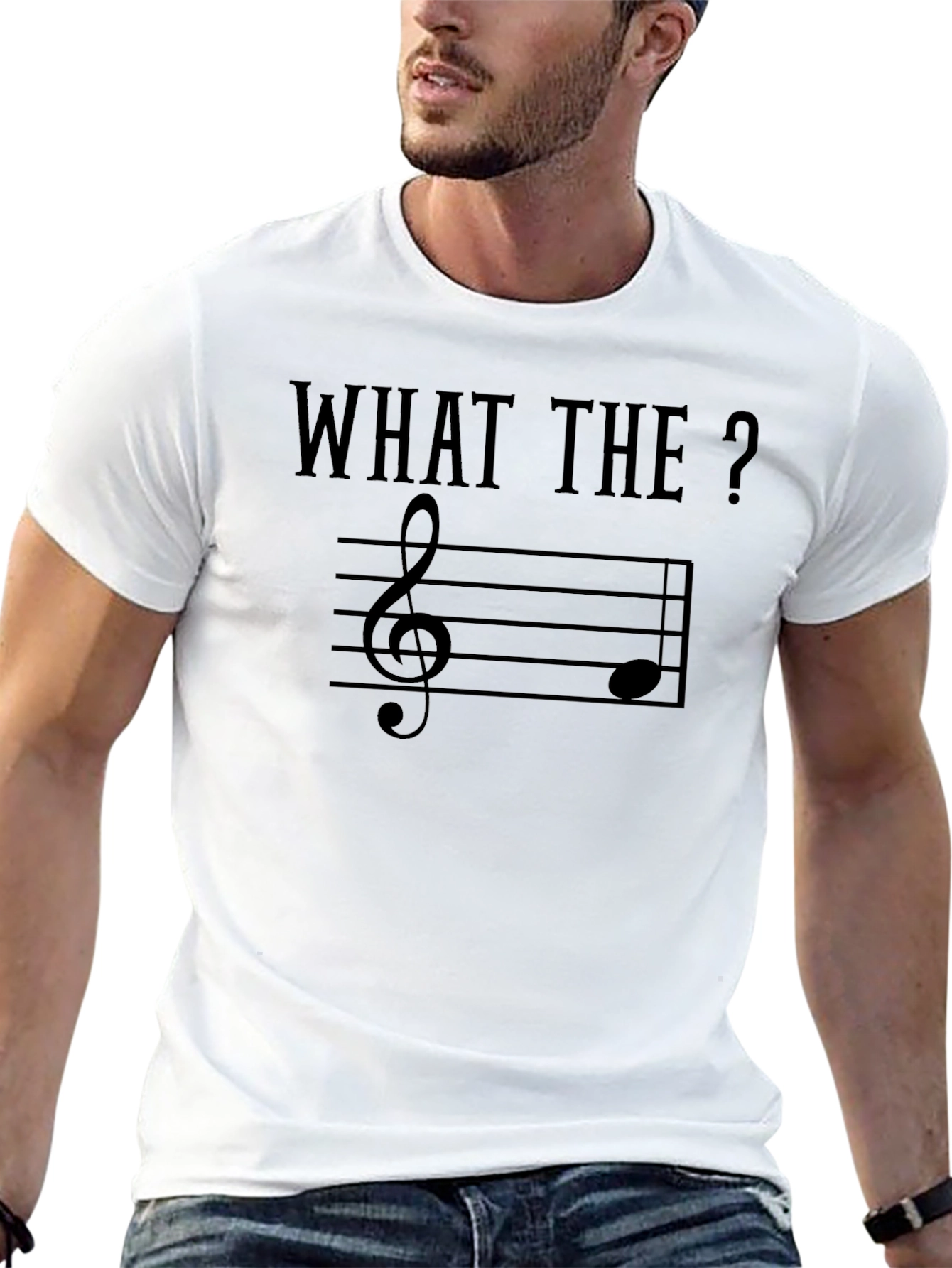 What The Treble Clef Music Note Graphic T-Shirt