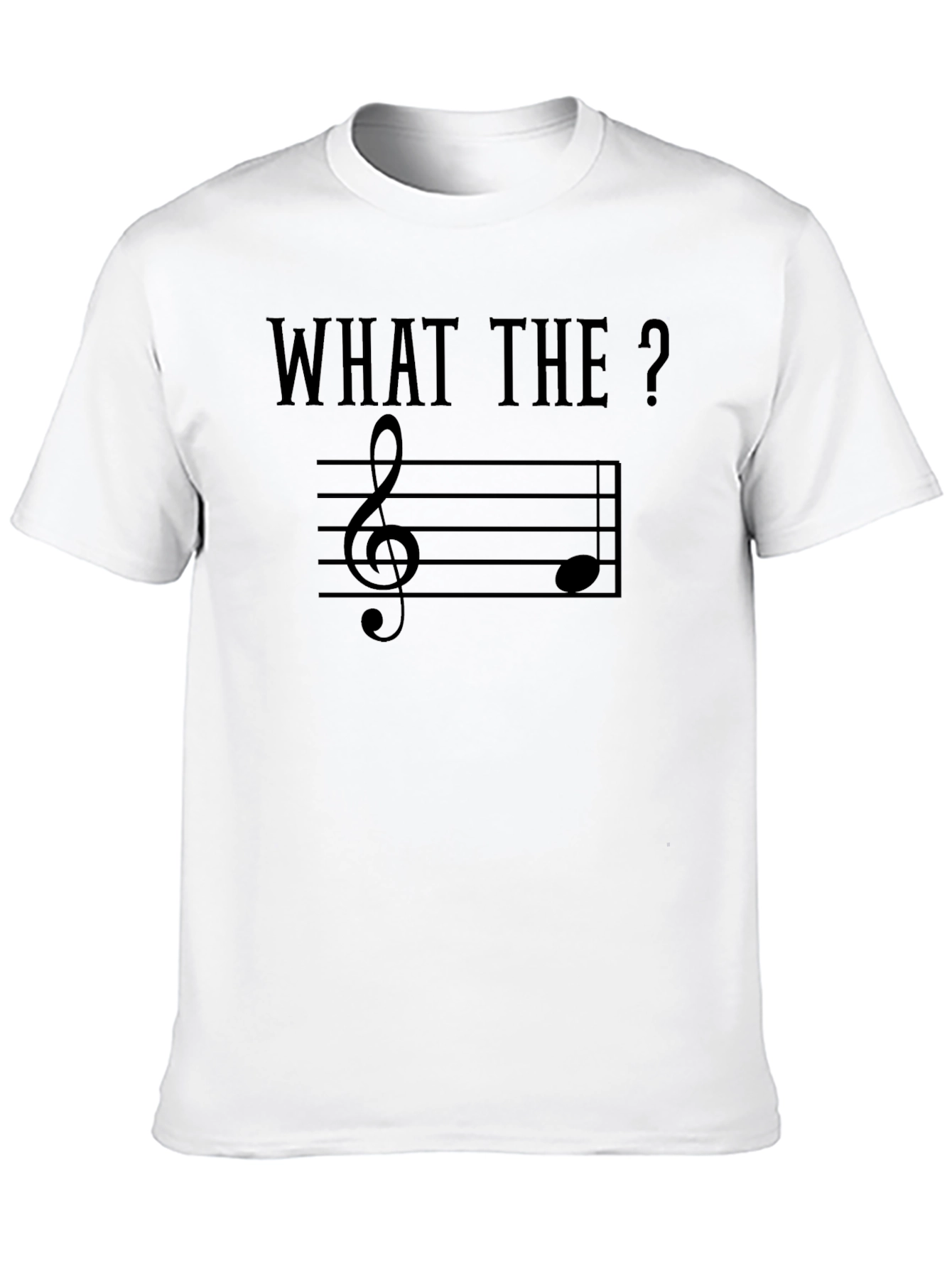 What The Treble Clef Music Note Graphic T-Shirt