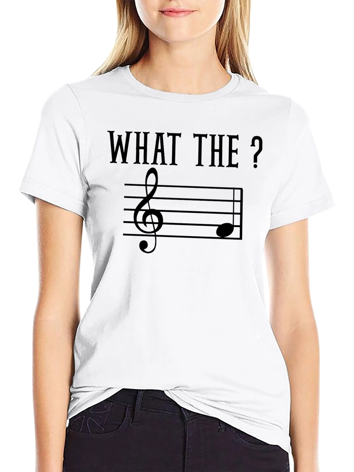 What The Treble Clef Music Note Graphic T-Shirt