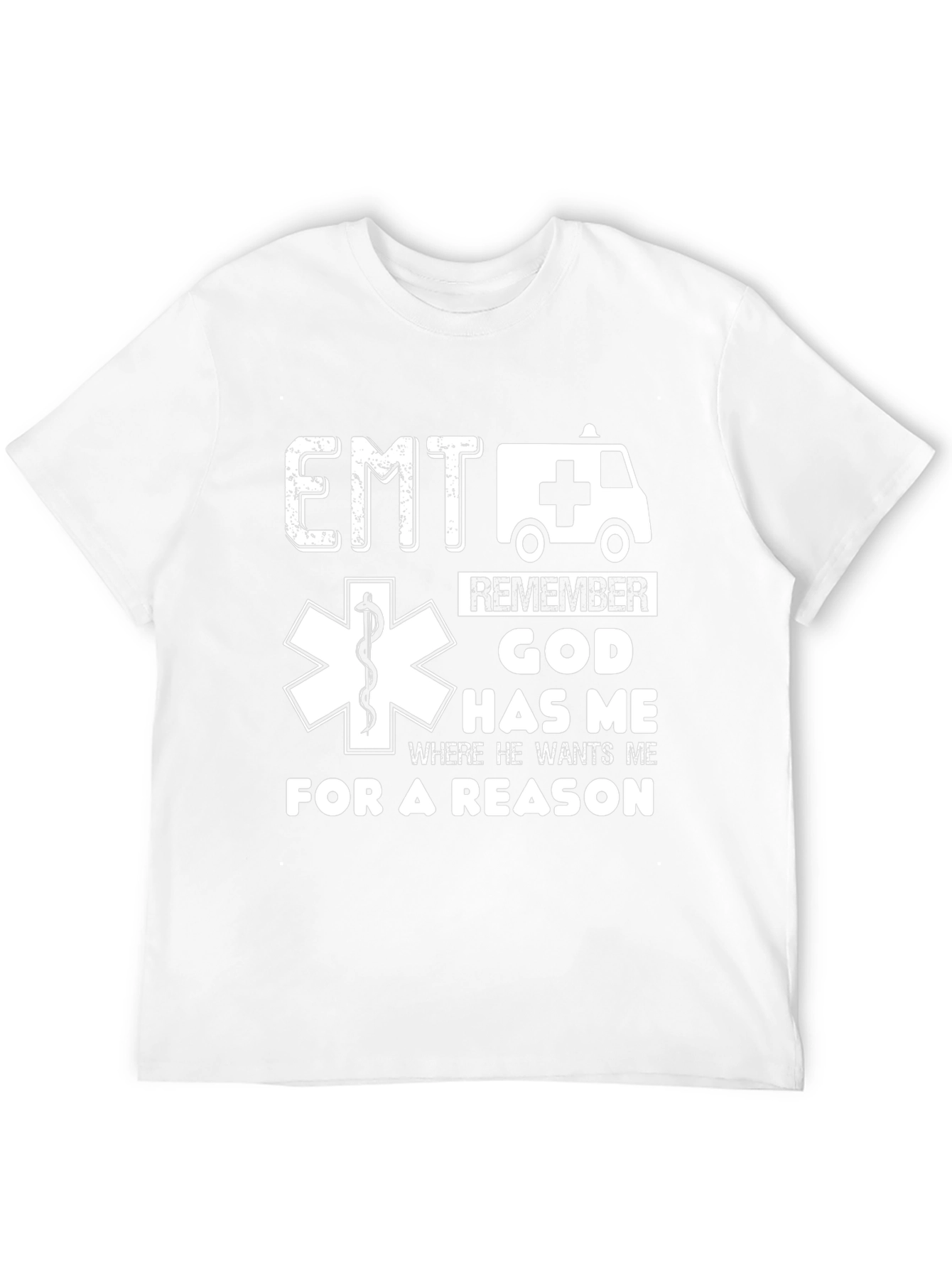 EMT God Has Me Black T-Shirt