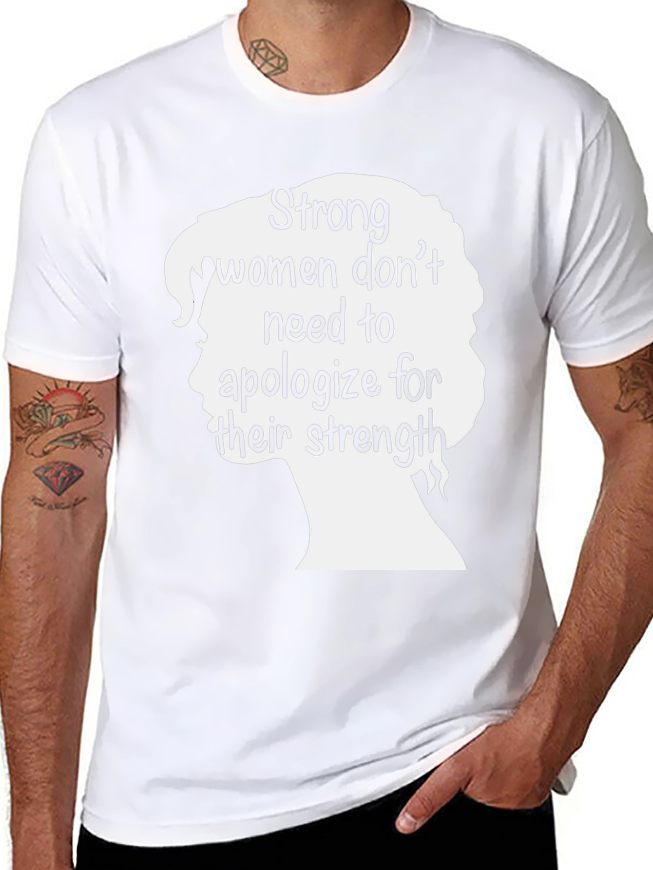 Strong Women Graphic Tee - Black