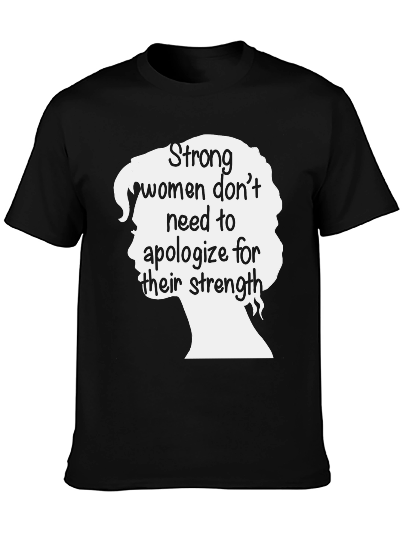 Strong Women Graphic Tee - Black