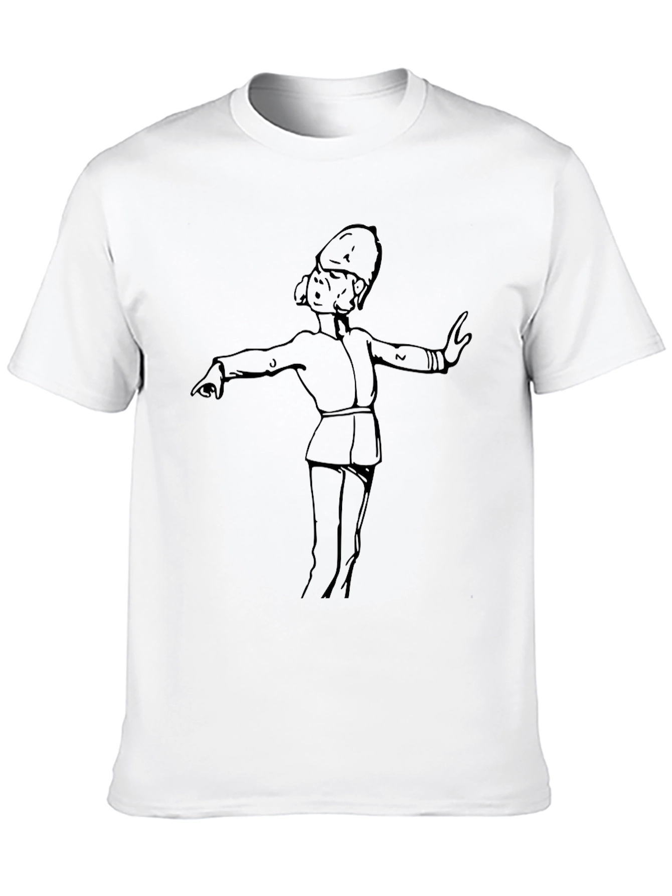 Band Leader Graphic Tee - Black Crew Neck T-Shirt