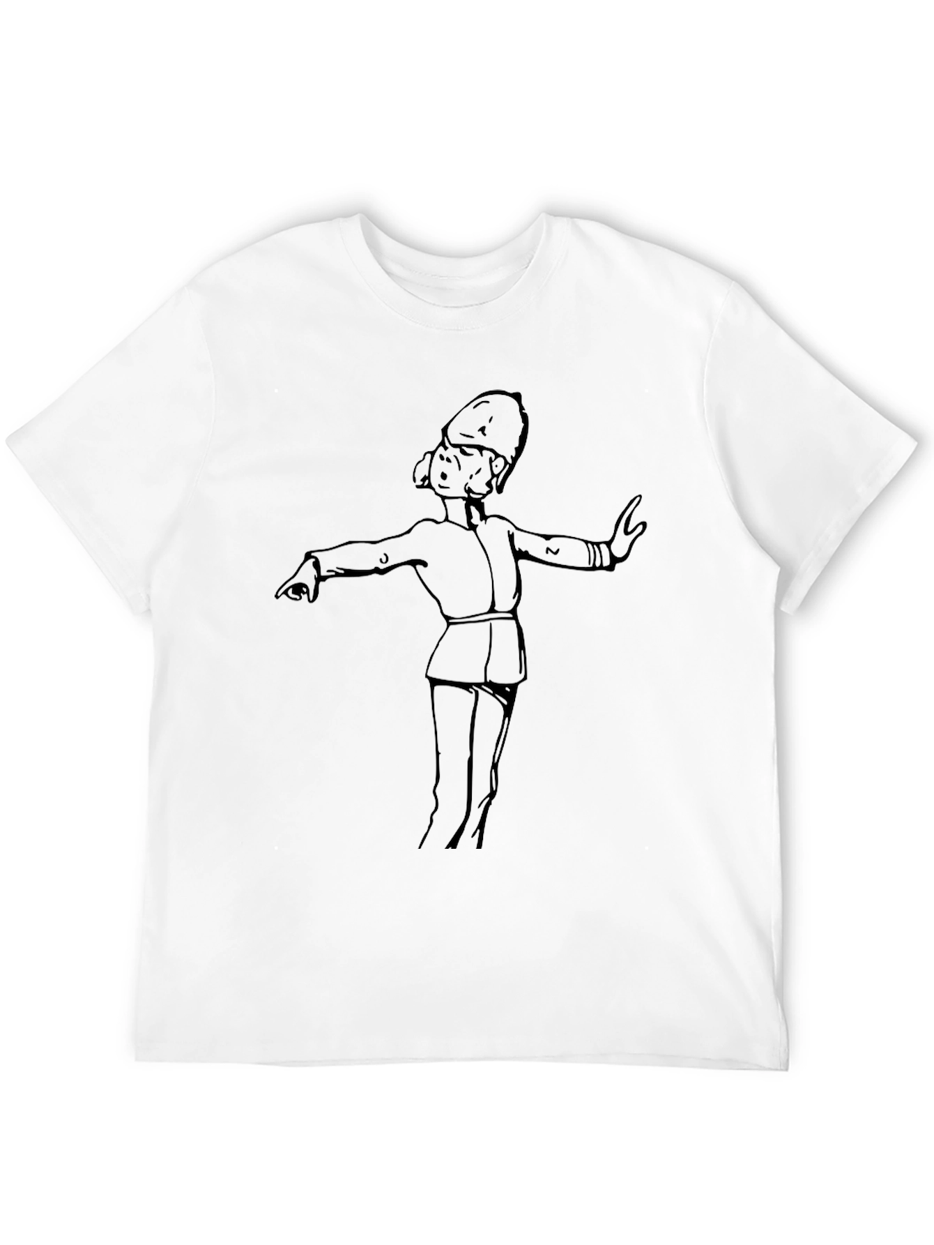 Band Leader Graphic Tee - Black Crew Neck T-Shirt