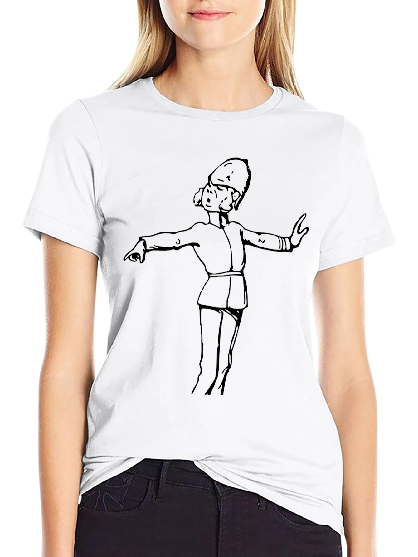 Band Leader Graphic Tee - Black Crew Neck T-Shirt