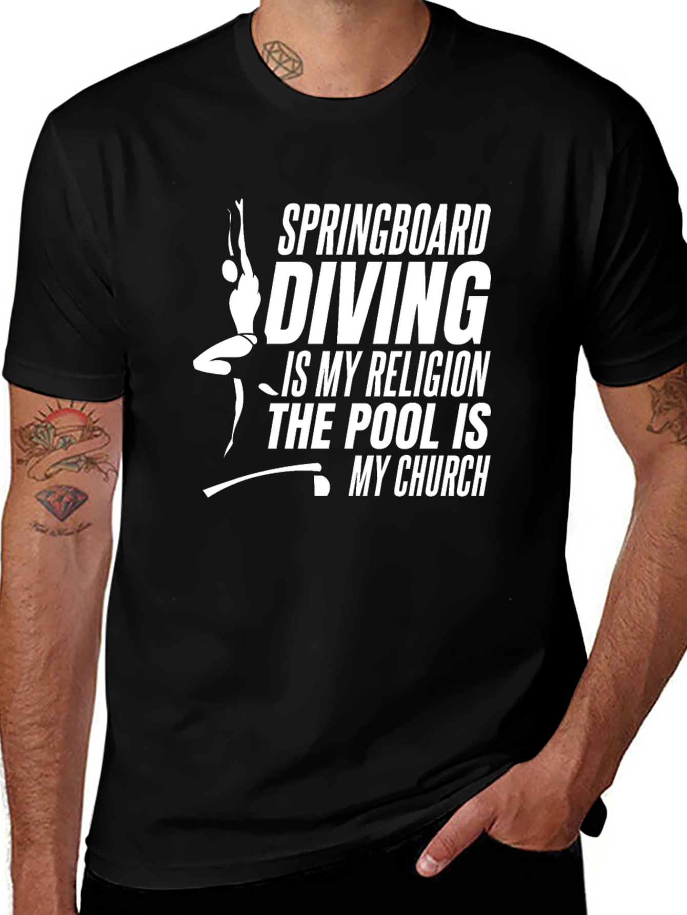 Diving Religion T-Shirt - Pool is My Church