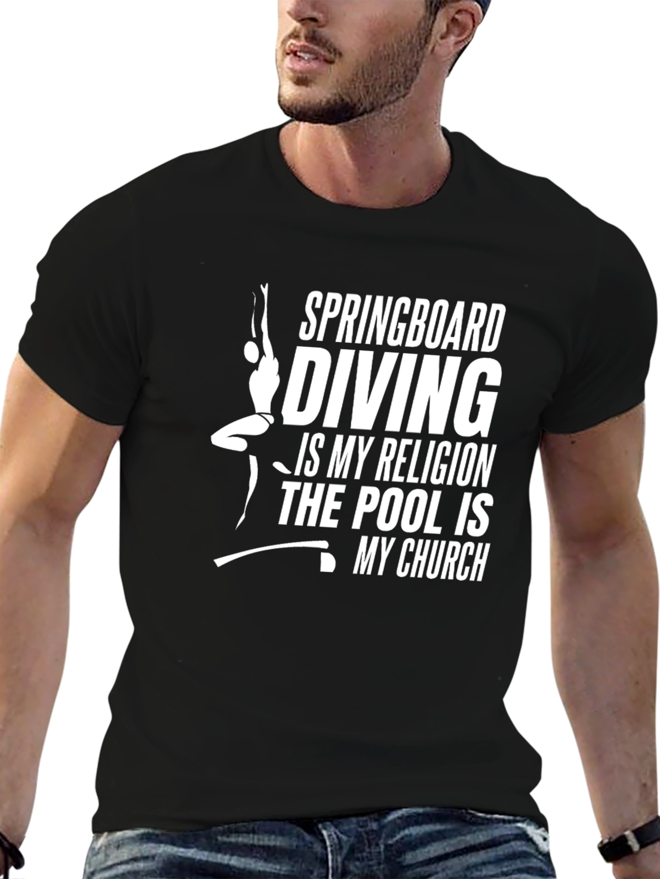 Diving Religion T-Shirt - Pool is My Church