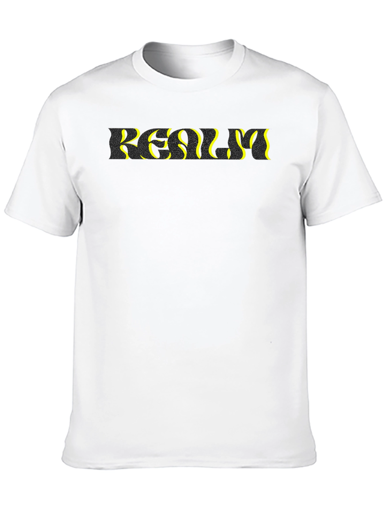 Abstract Text Black T-Shirt