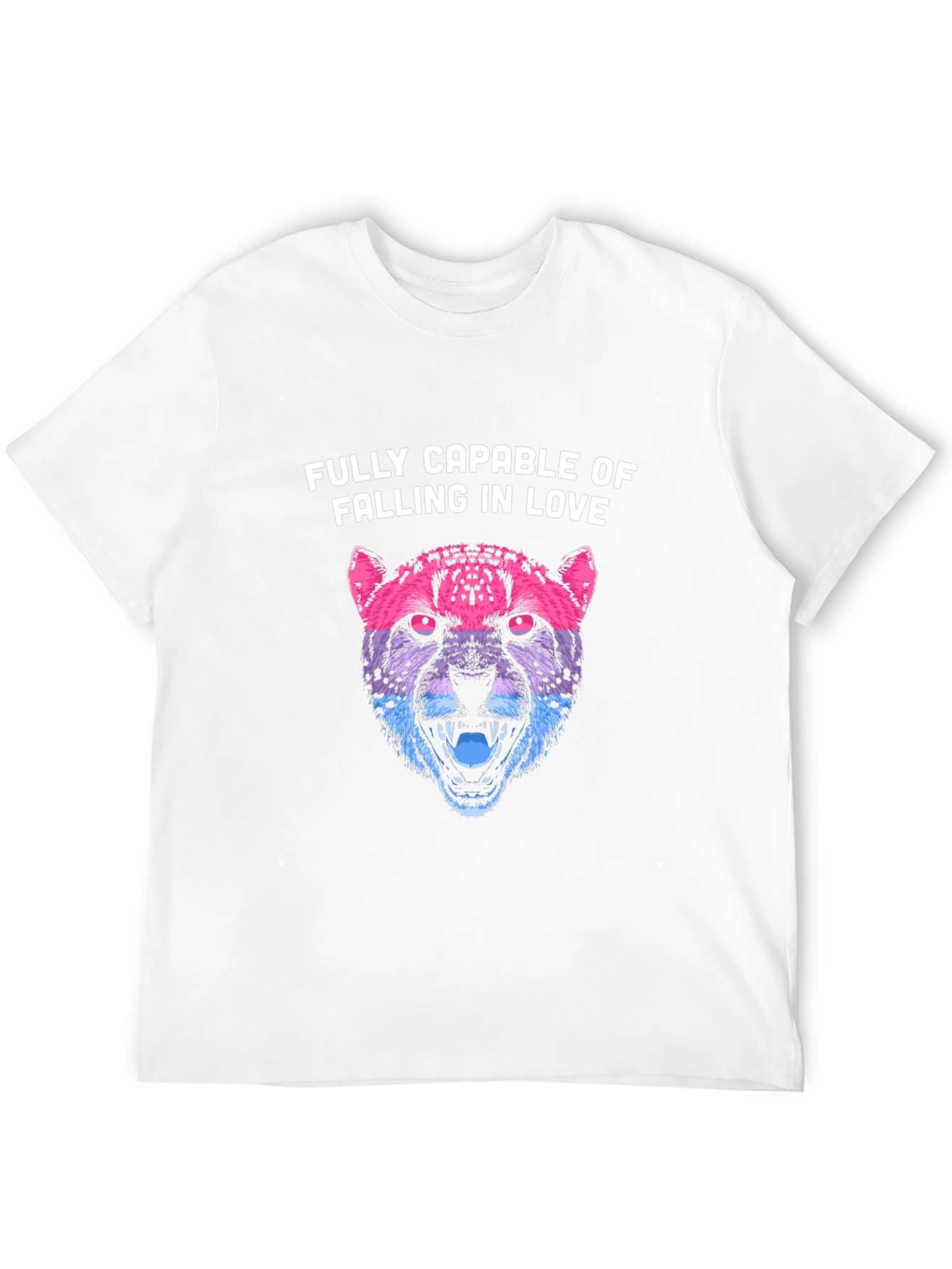 Bi Pride Cheetah T-Shirt - Fully Capable of Love