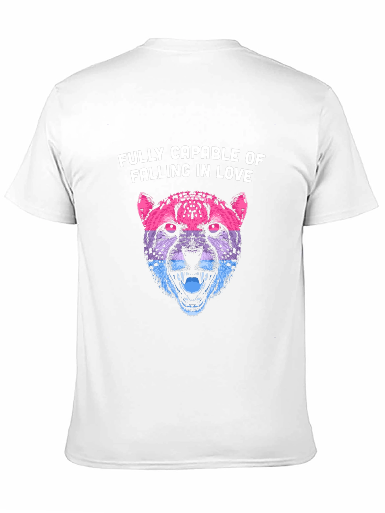Bi Pride Cheetah T-Shirt - Fully Capable of Love