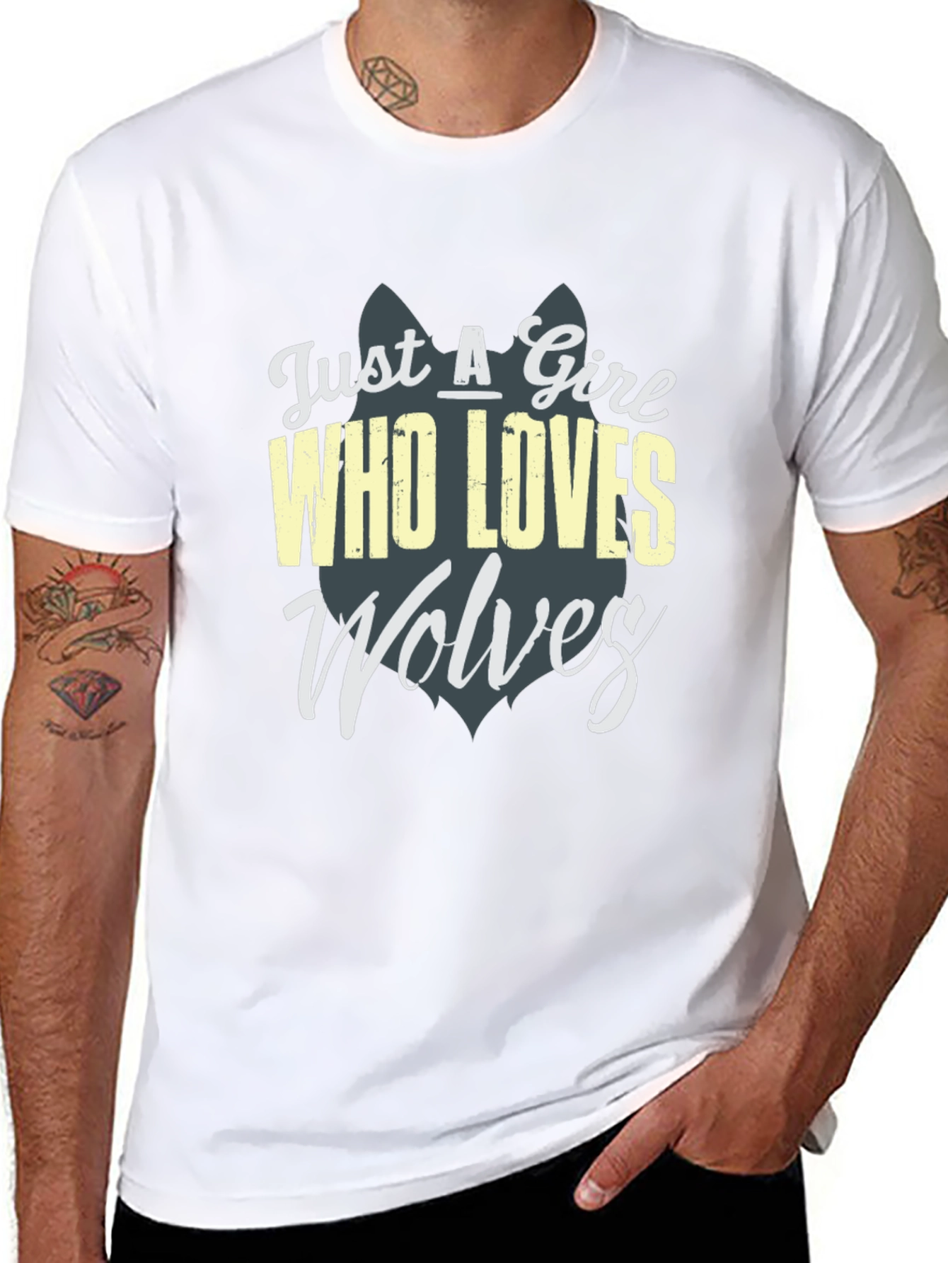 Just a Girl Who Loves Wolves T-Shirt