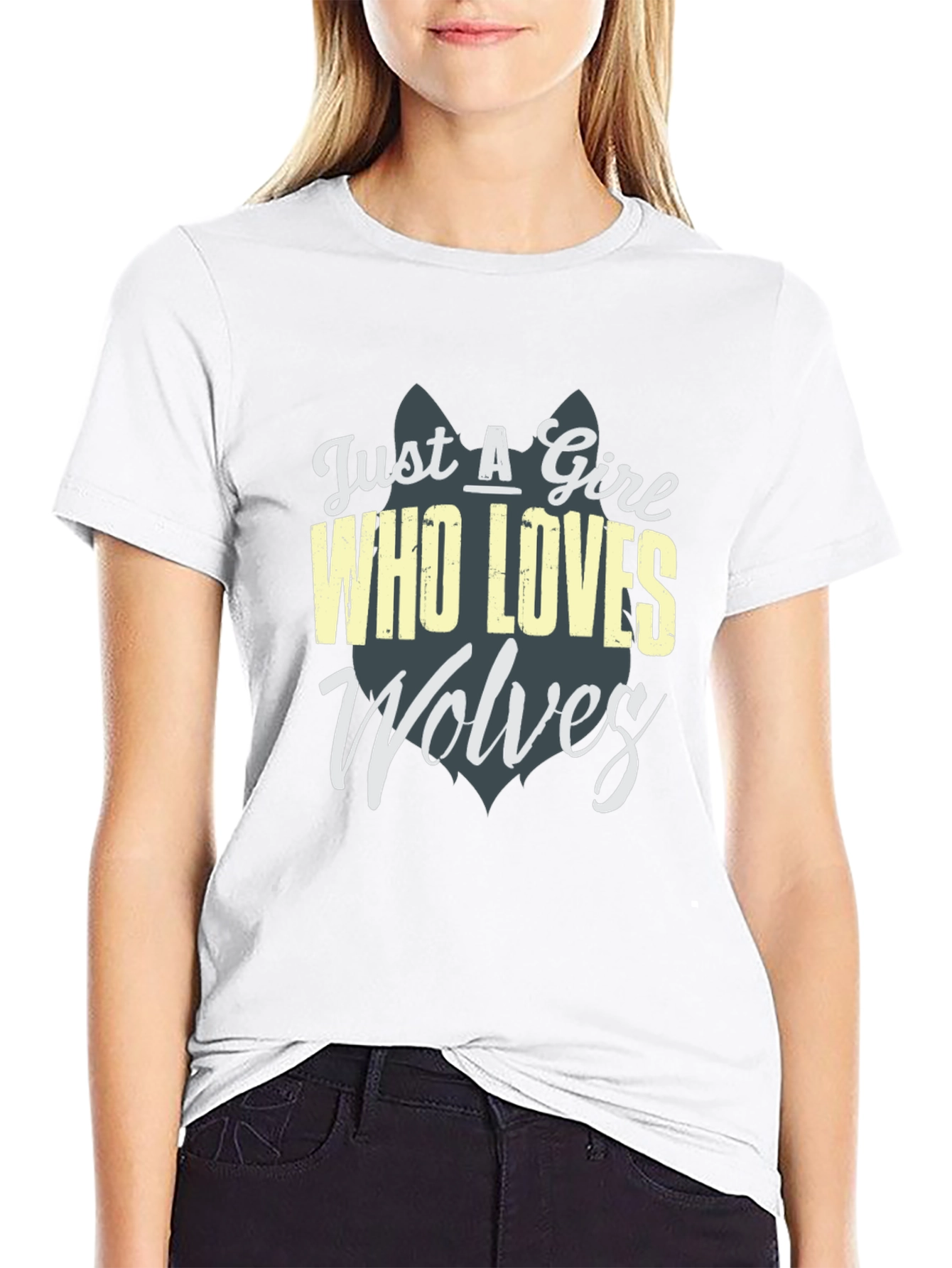 Just a Girl Who Loves Wolves T-Shirt