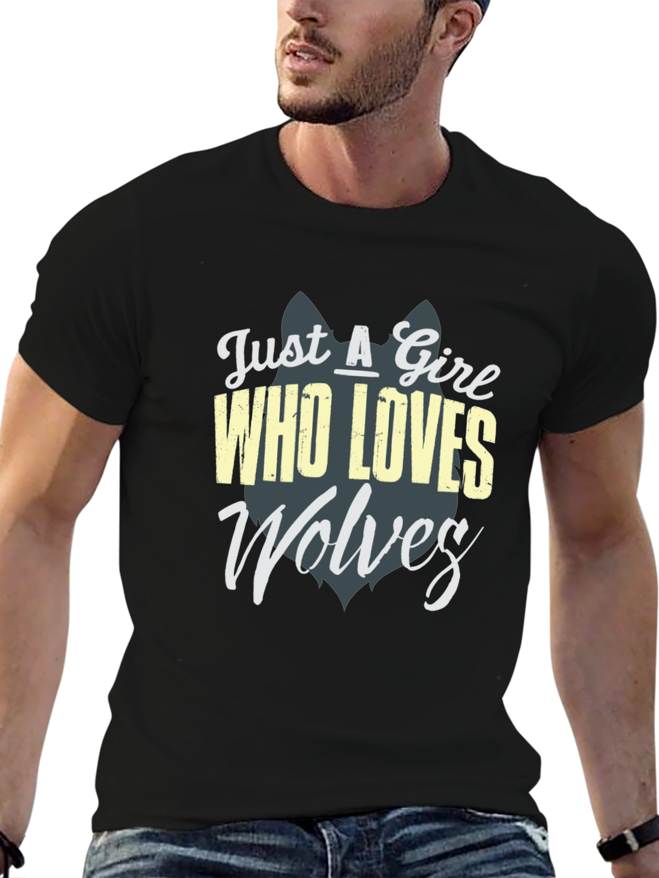 Just a Girl Who Loves Wolves T-Shirt