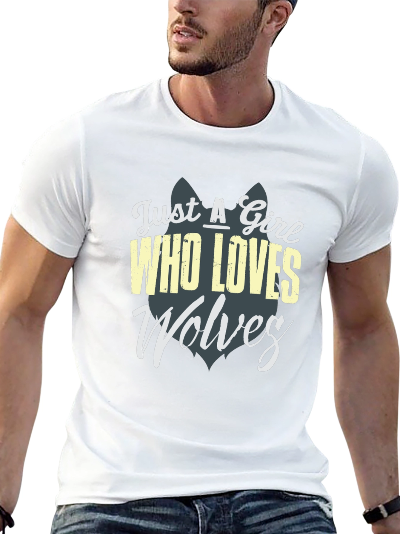 Just a Girl Who Loves Wolves T-Shirt