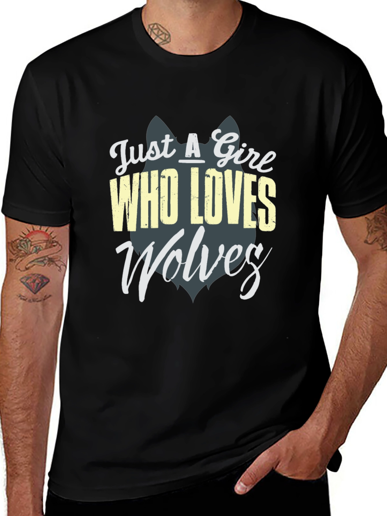 Just a Girl Who Loves Wolves T-Shirt