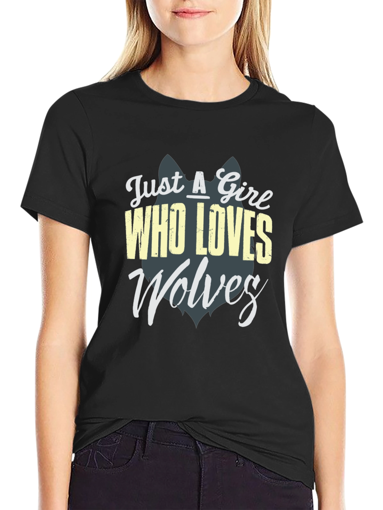 Just a Girl Who Loves Wolves T-Shirt
