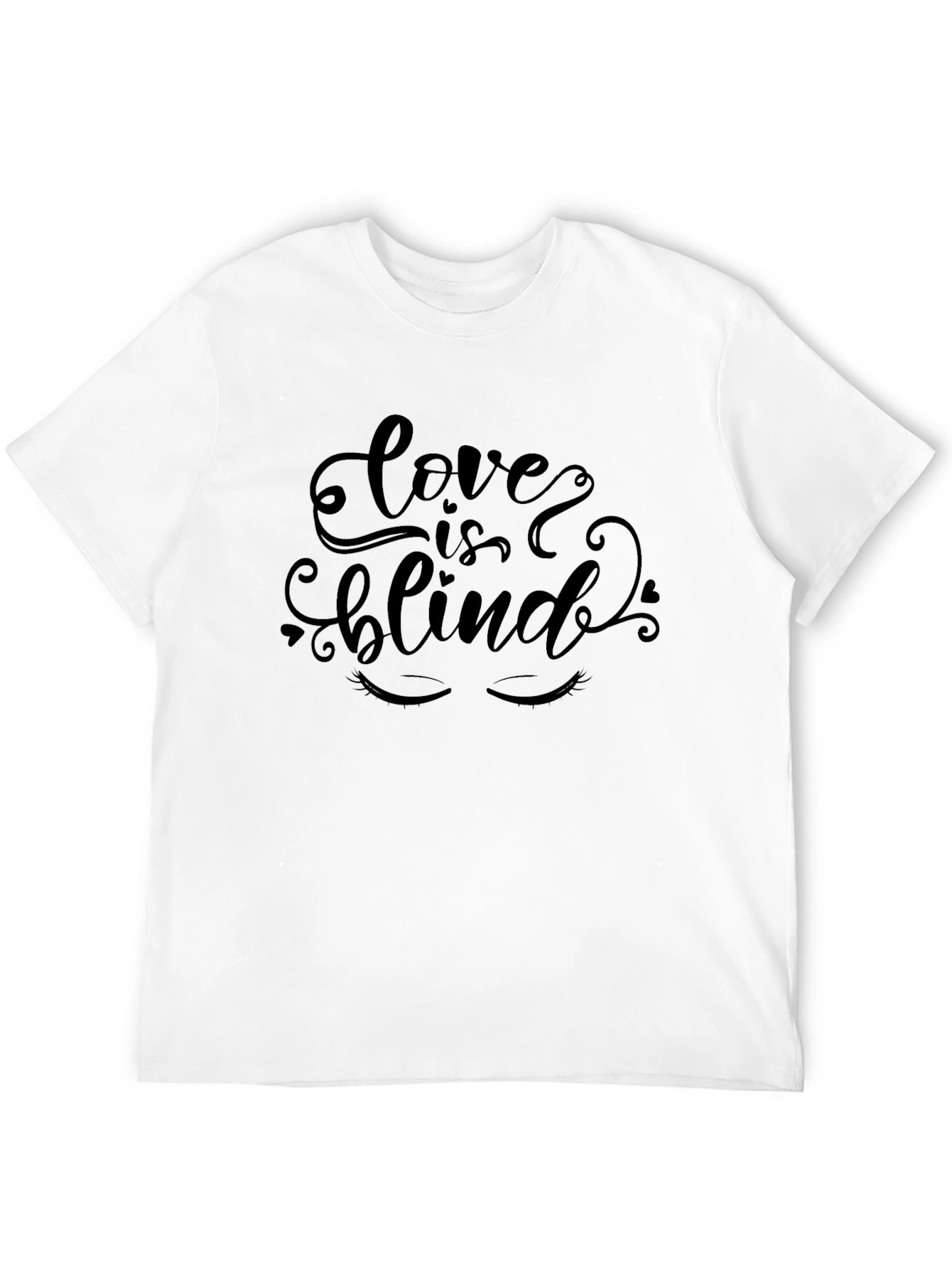 Love is Blind Black T-Shirt - Stylish Graphic Tee