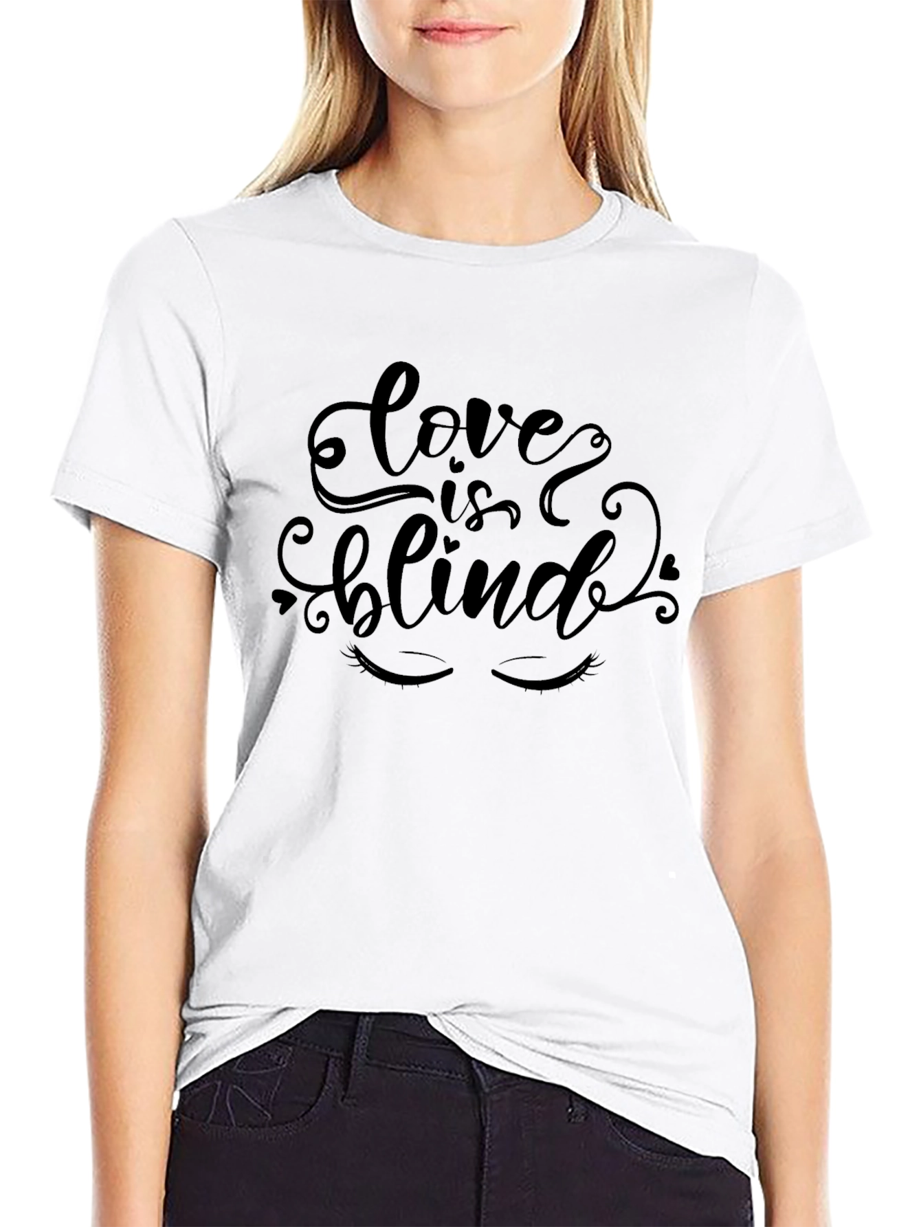 Love is Blind Black T-Shirt - Stylish Graphic Tee