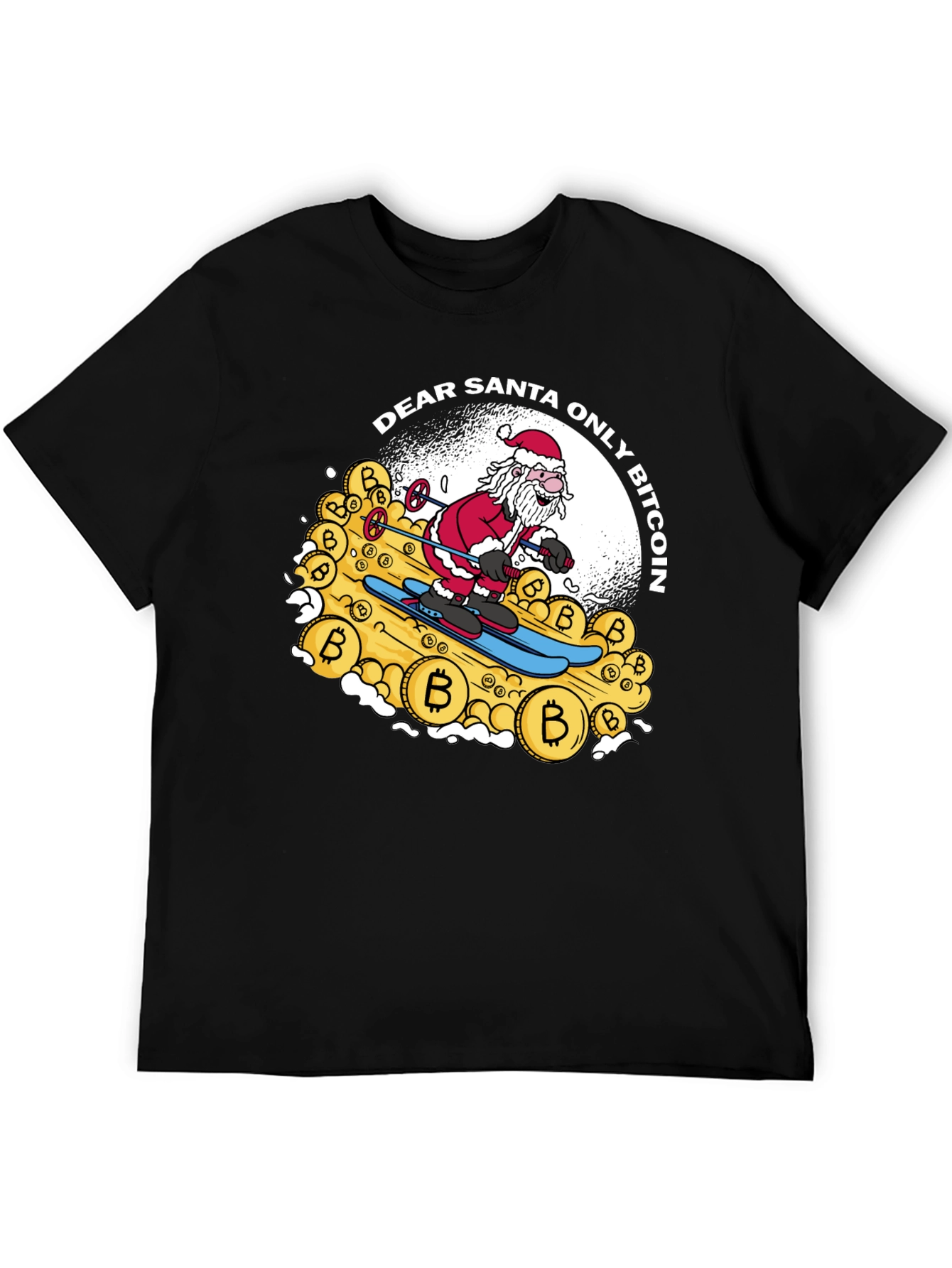Bitcoin Santa T-Shirt - Crypto Christmas Tee